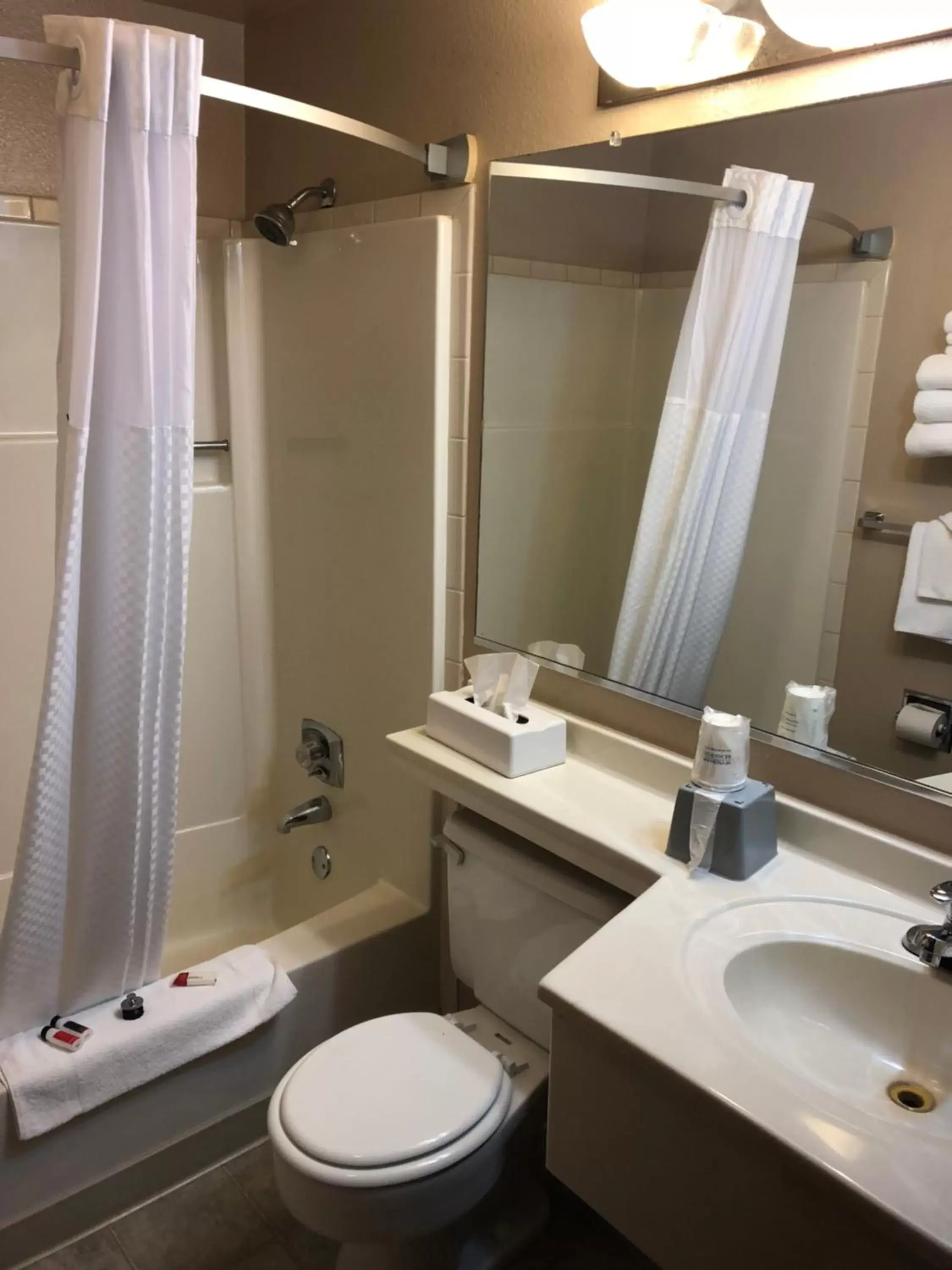 Bathroom in Super 8 by Wyndham Coeur d'Alene