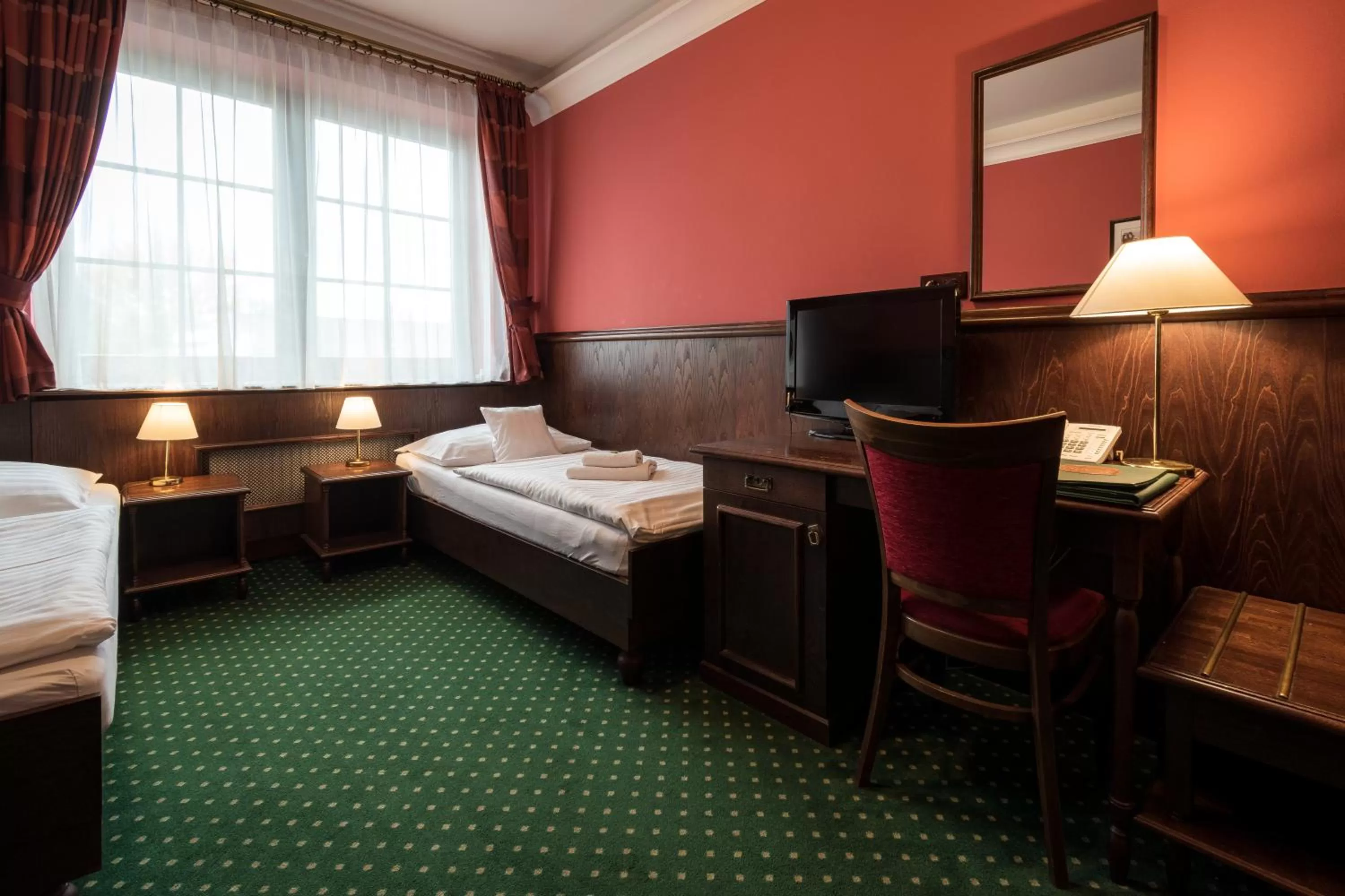 Bed in Hotel U Hejtmana Šarovce