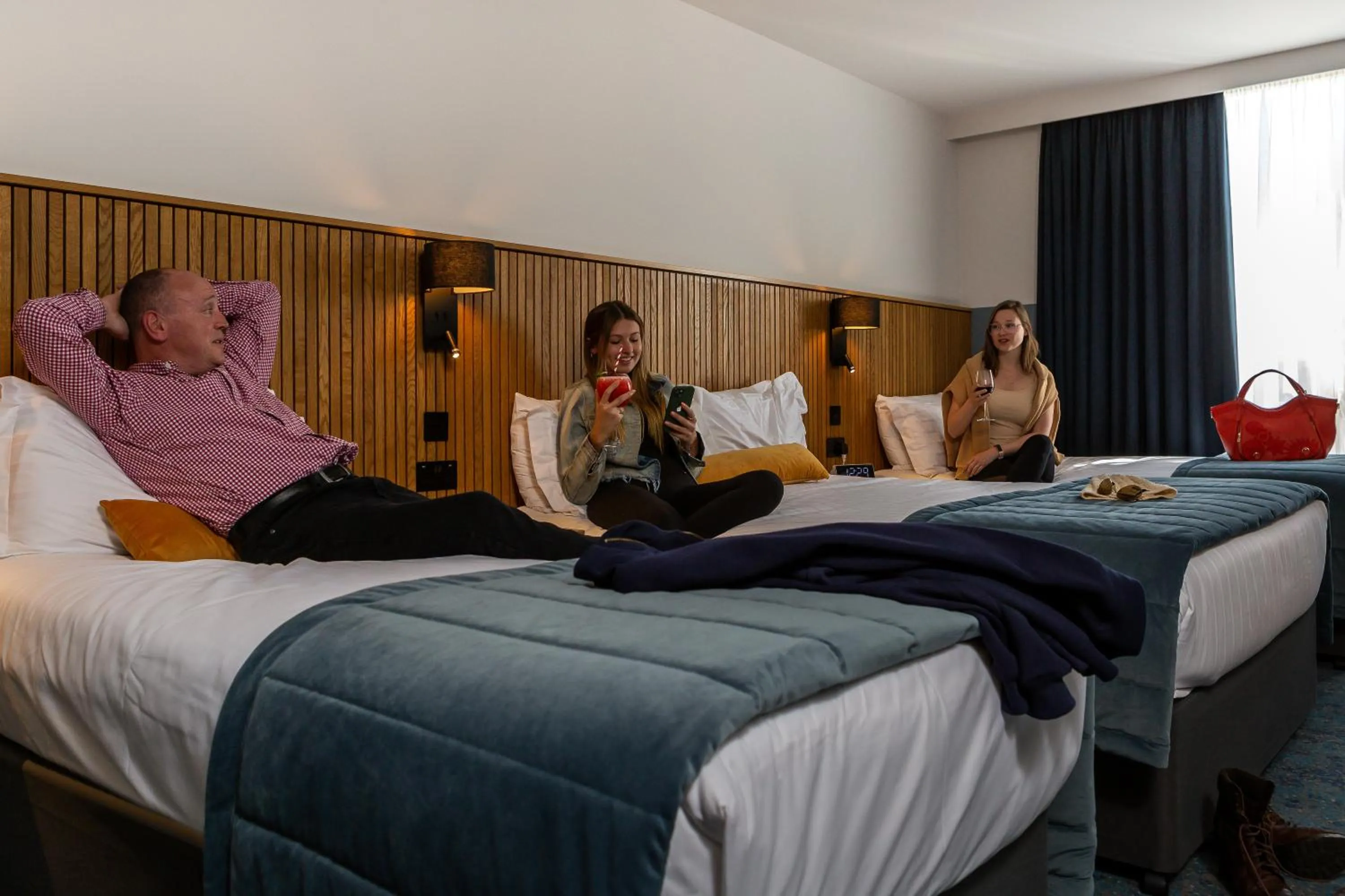 People, Bed in Dublin Skylon Hotel