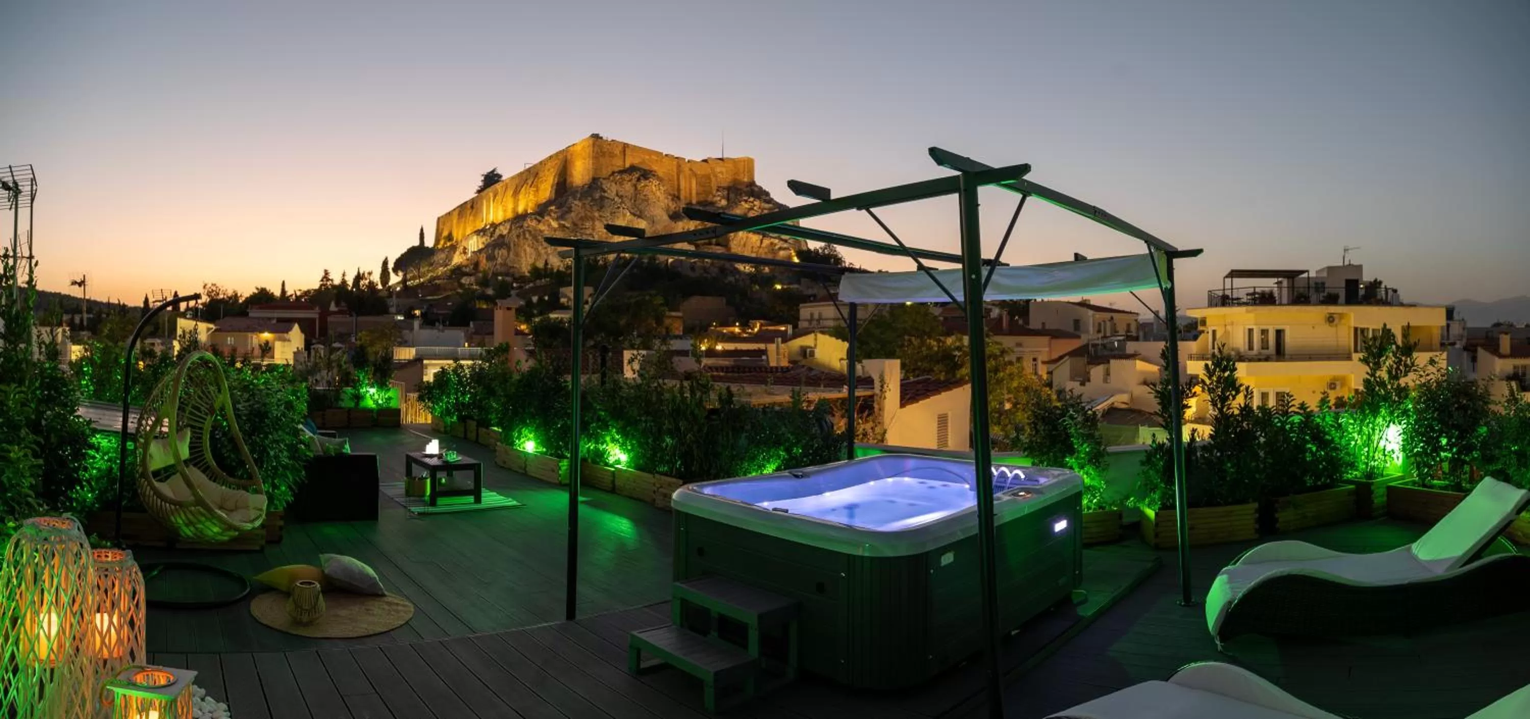 Balcony/Terrace in Plaka Arch Suites