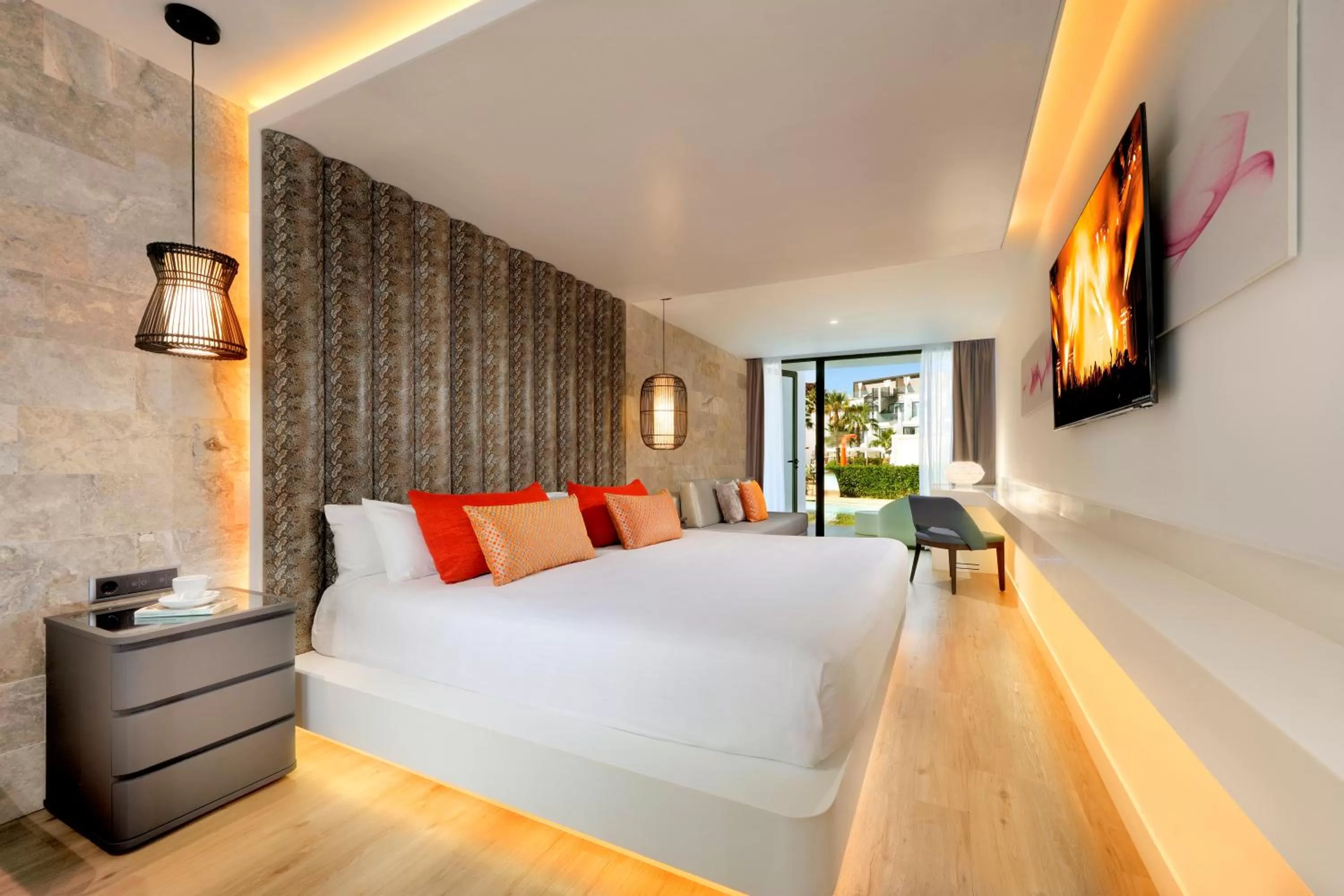 Bed in Hard Rock Hotel Ibiza