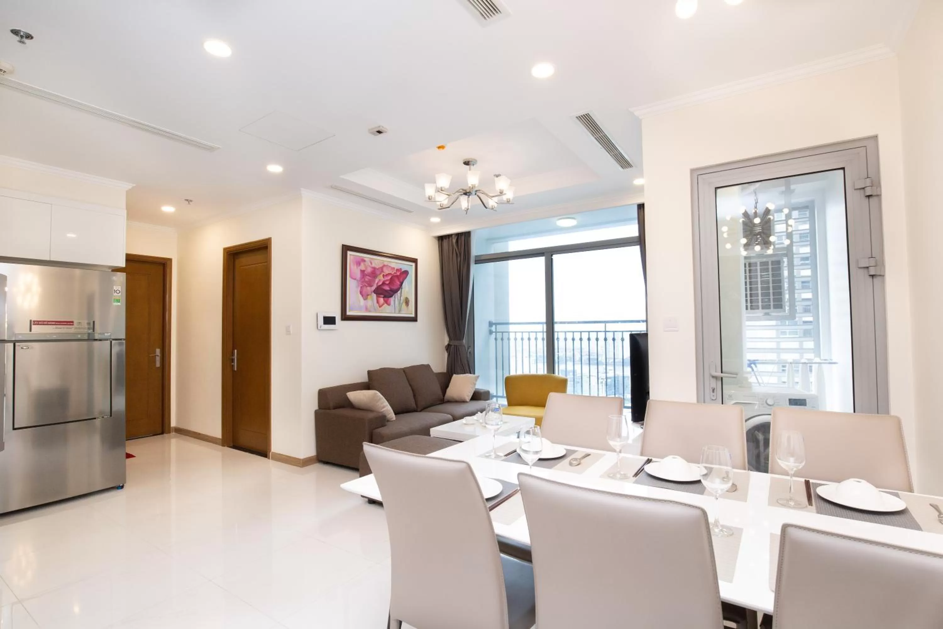 Living room, Dining Area in Vinhomes Central Park-Nice Homes