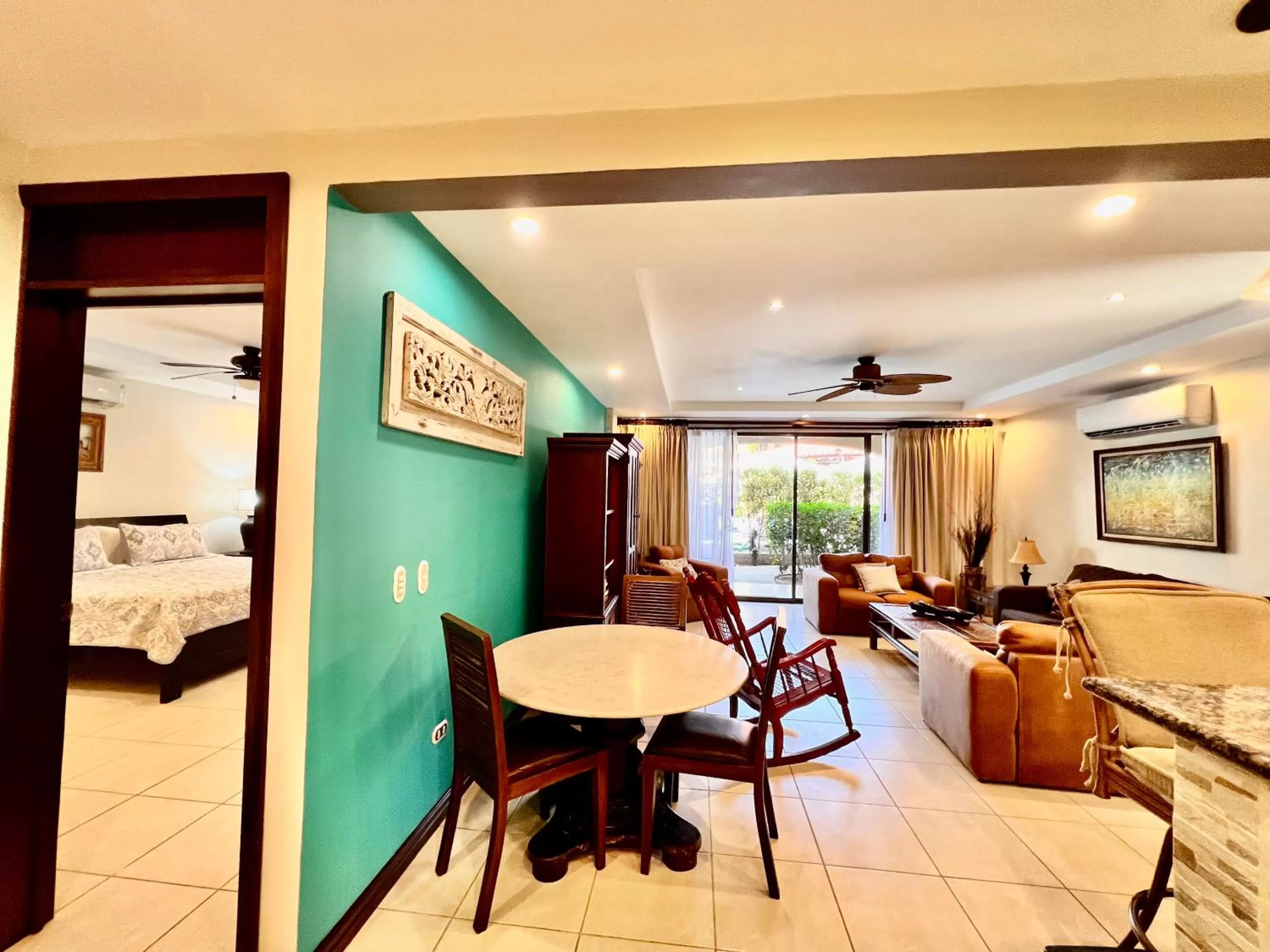 Living room, Bed in Monte Carlo Luxury Condominiums