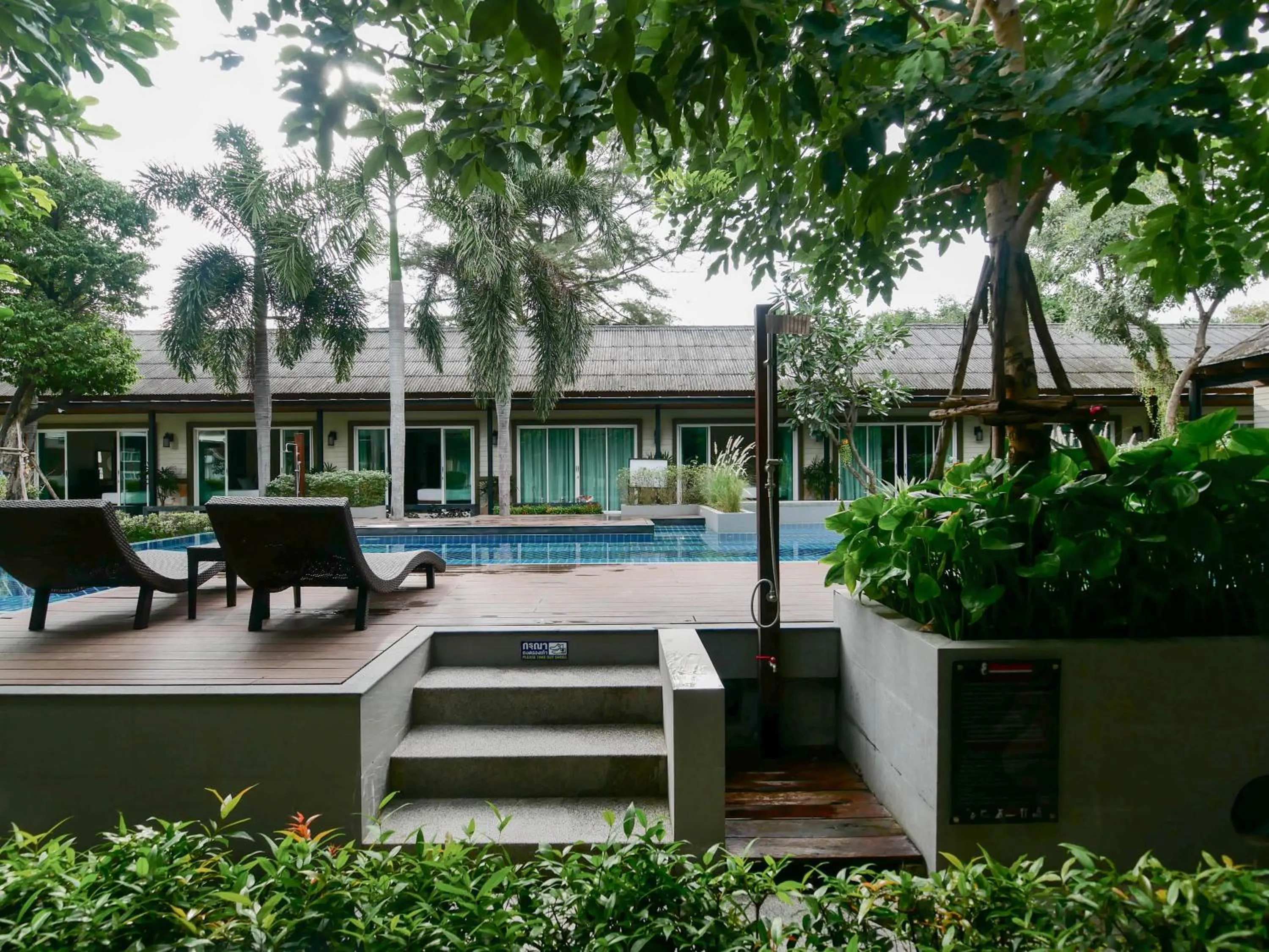 Pool view in Nirundorn Resort Chaam