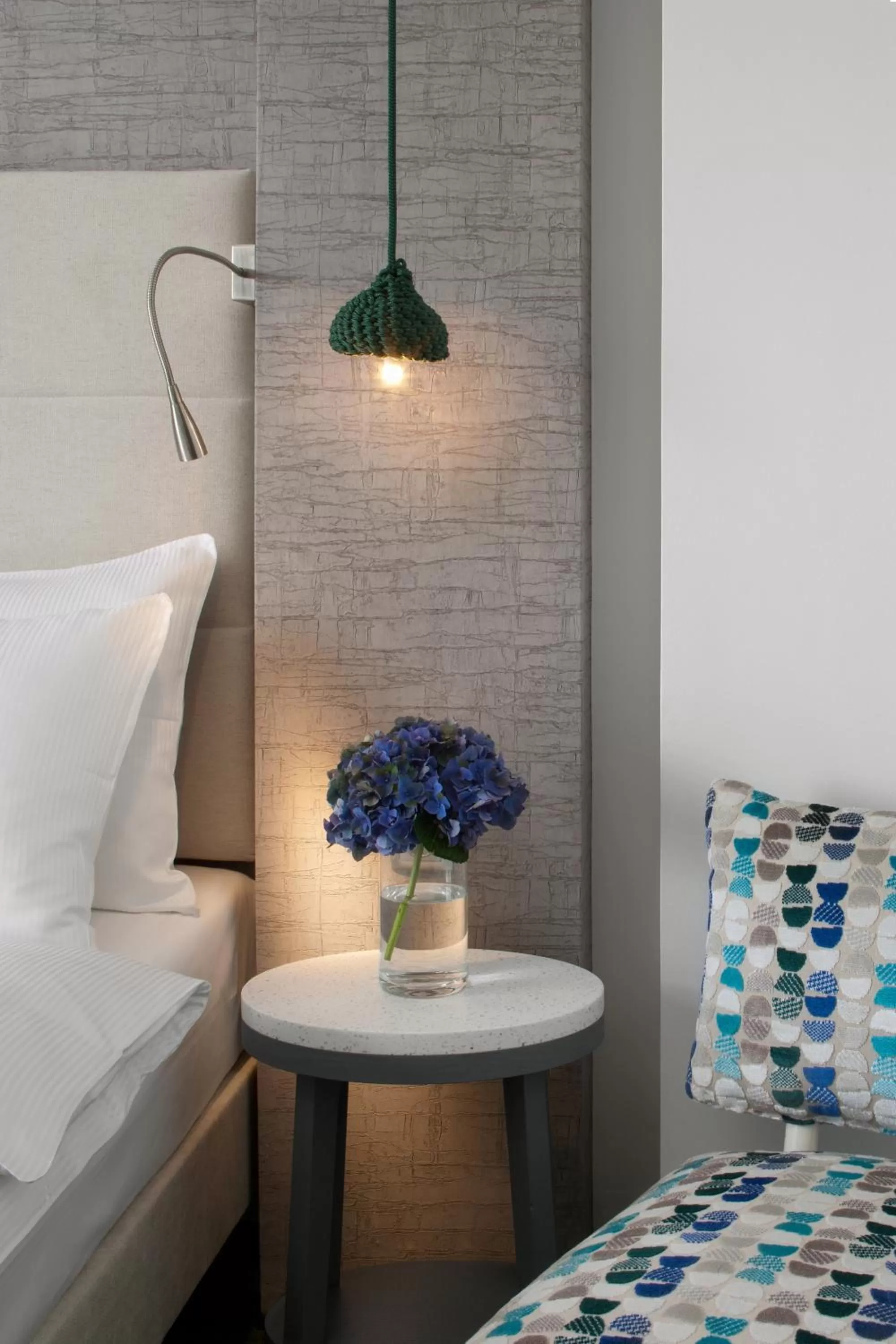 Decorative detail, Bed in Hotel Metropol