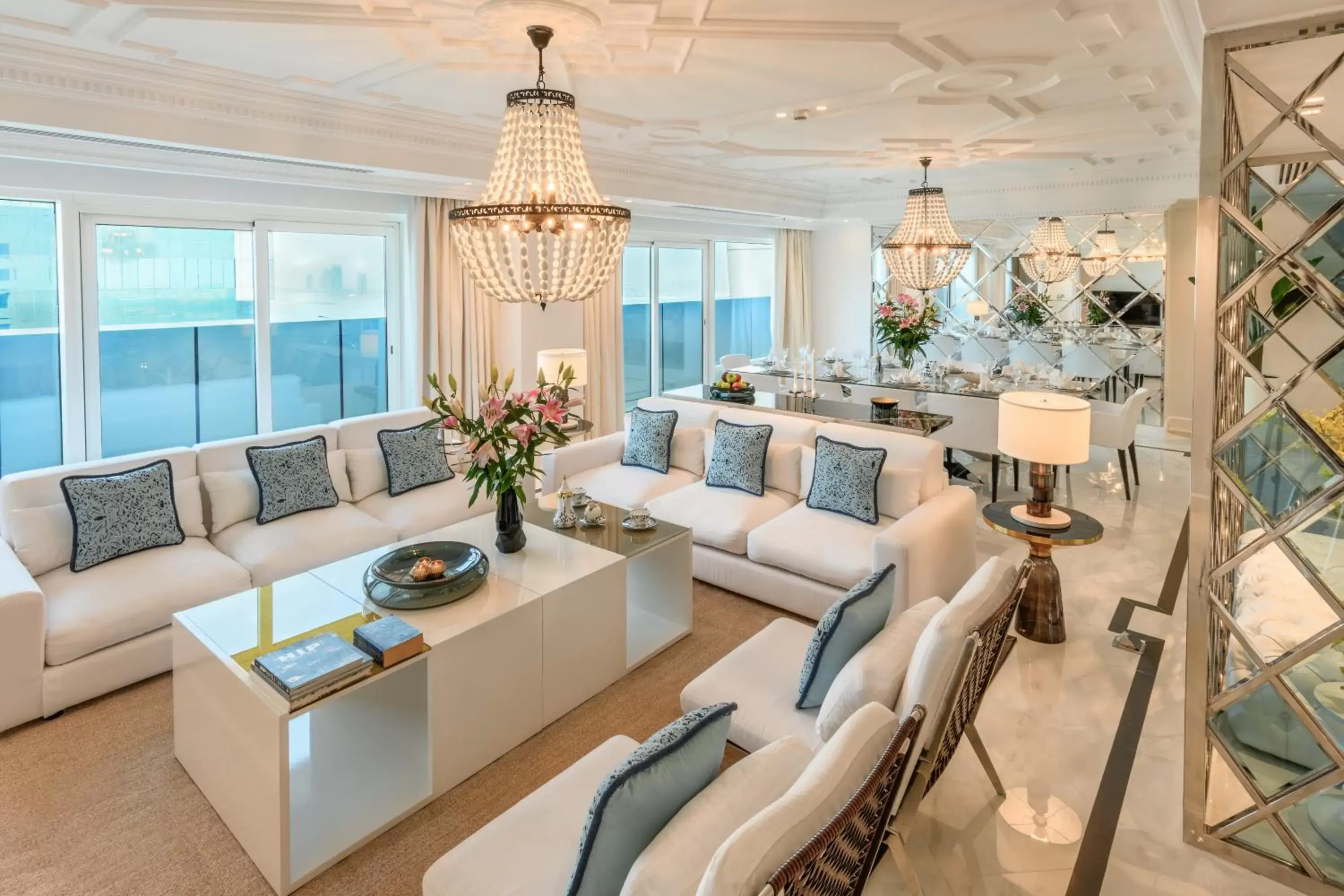Living room in Centara West Bay Hotel & Residences Doha