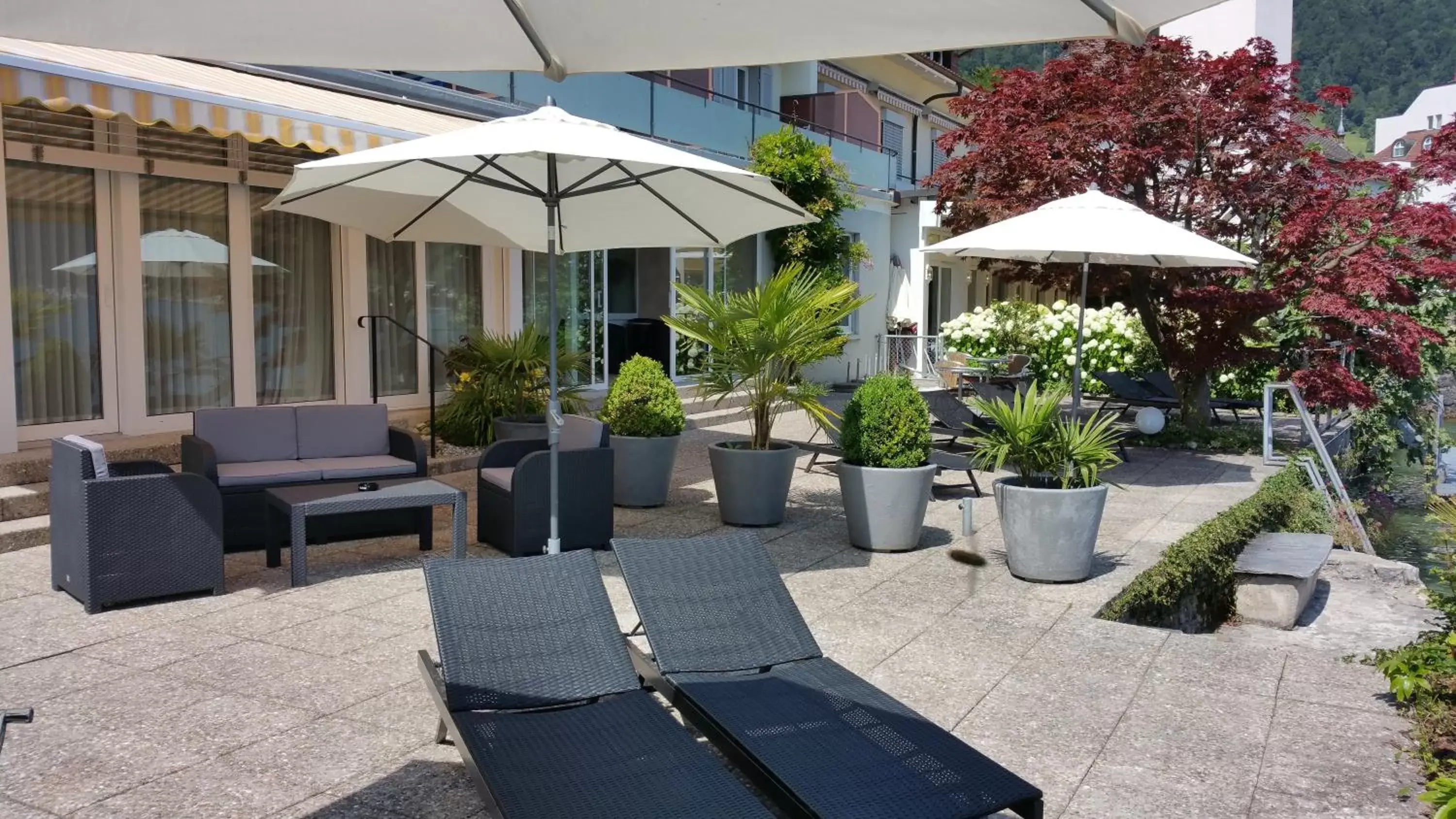 Balcony/Terrace in Garni-Hotel Frohburg - Beau Rivage Collection