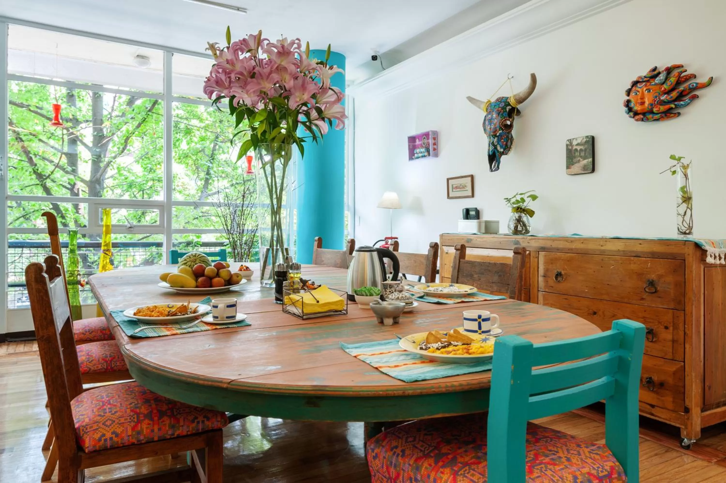 Dining area in Casa Itzae B&B Polanquito Dog Friendly