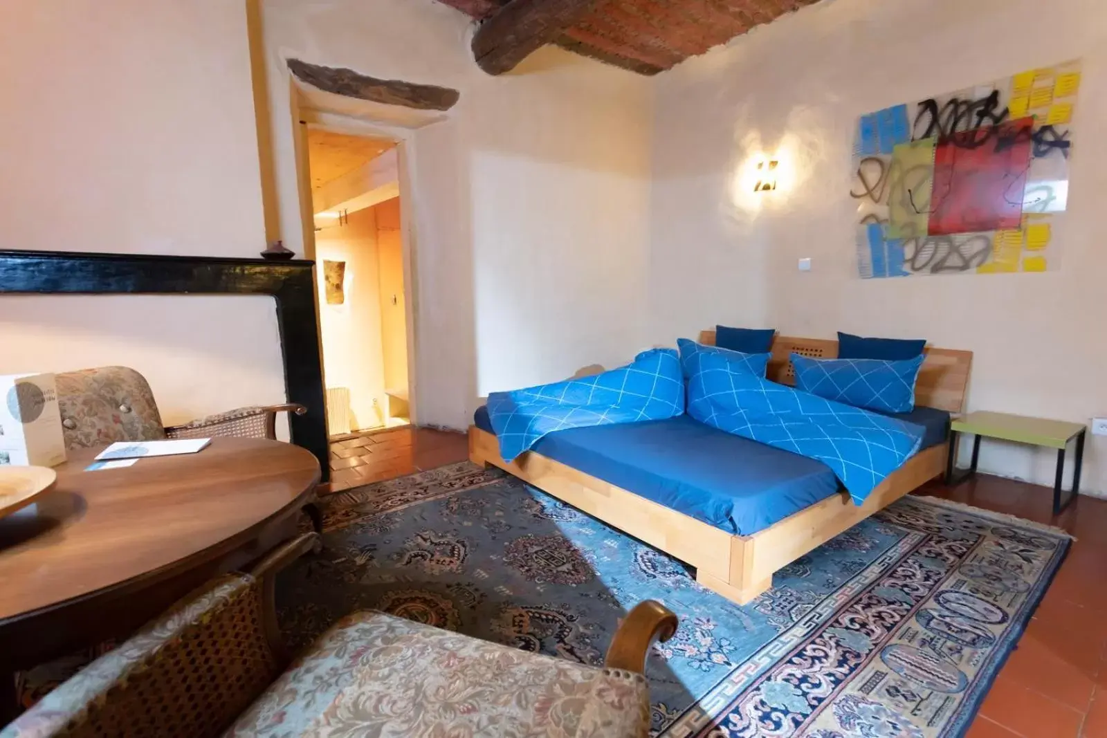 Dining area, Bed in La Vieille Maison - Halte Gourmande