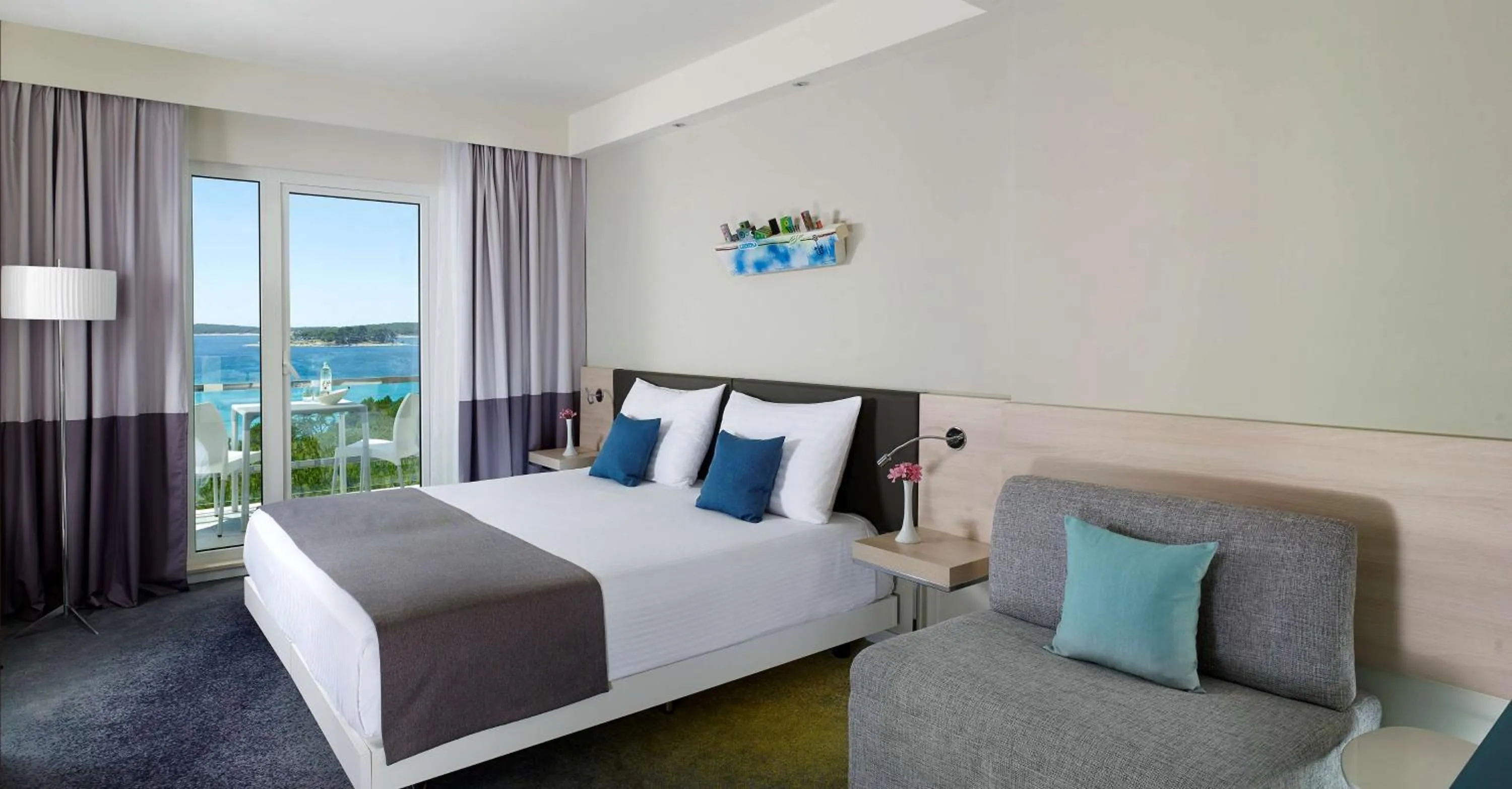 View (from property/room), Bed in Park Plaza Belvedere Medulin