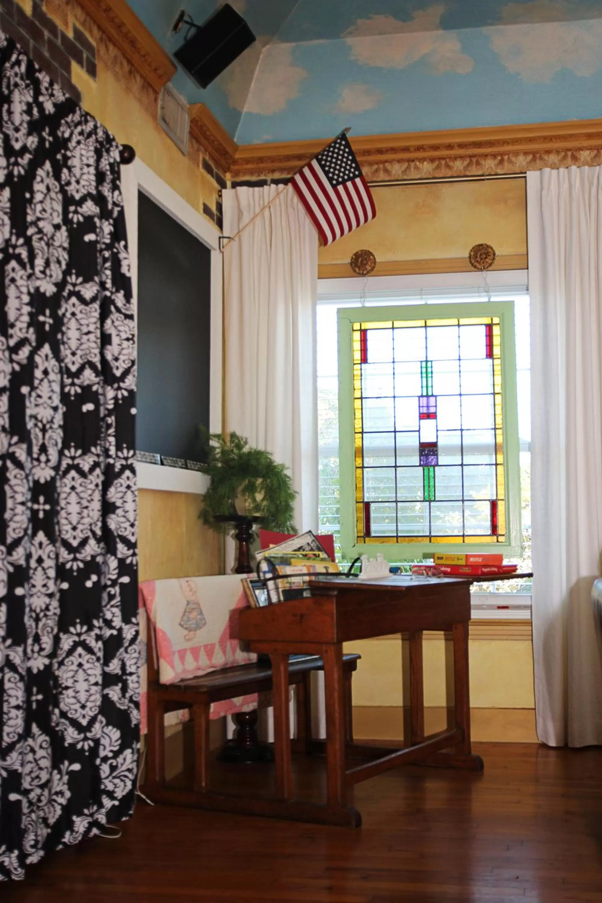 Decorative detail in The Old Liberty Schoolhouse