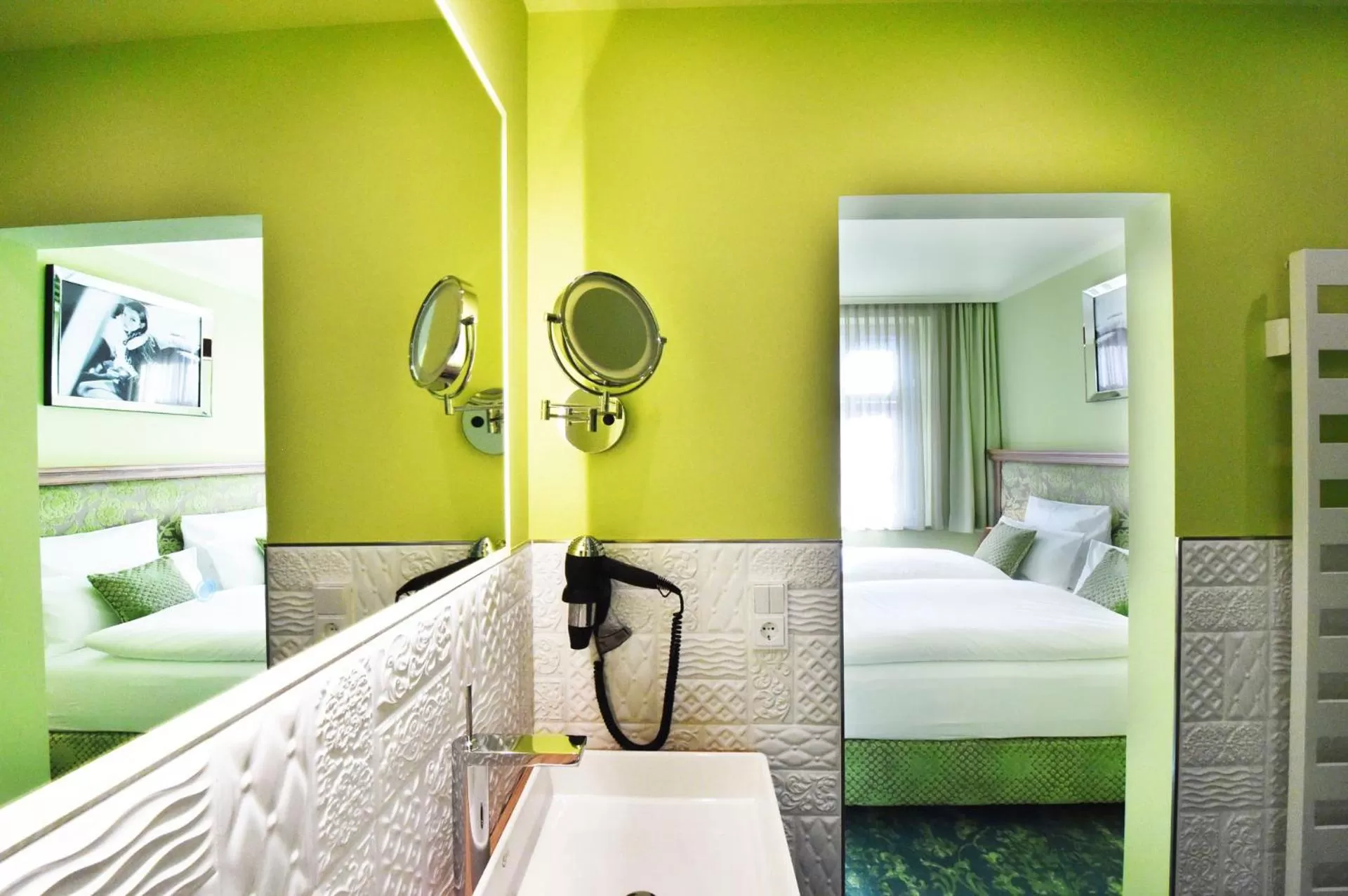 Decorative detail, Bed in MOMENTS Boutique Hotel