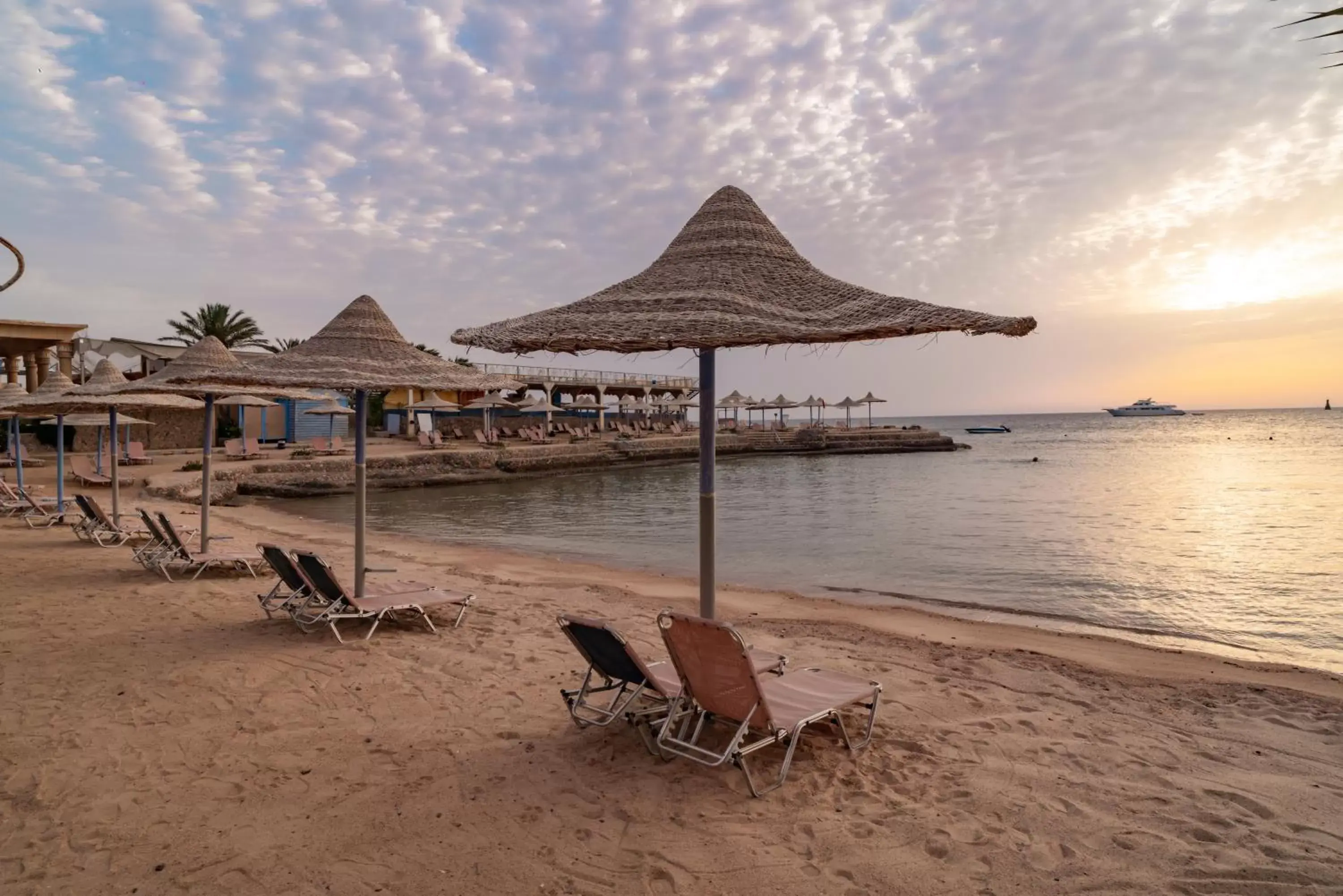 Natural landscape, Beach in King Tut Aqua Park Beach Resort