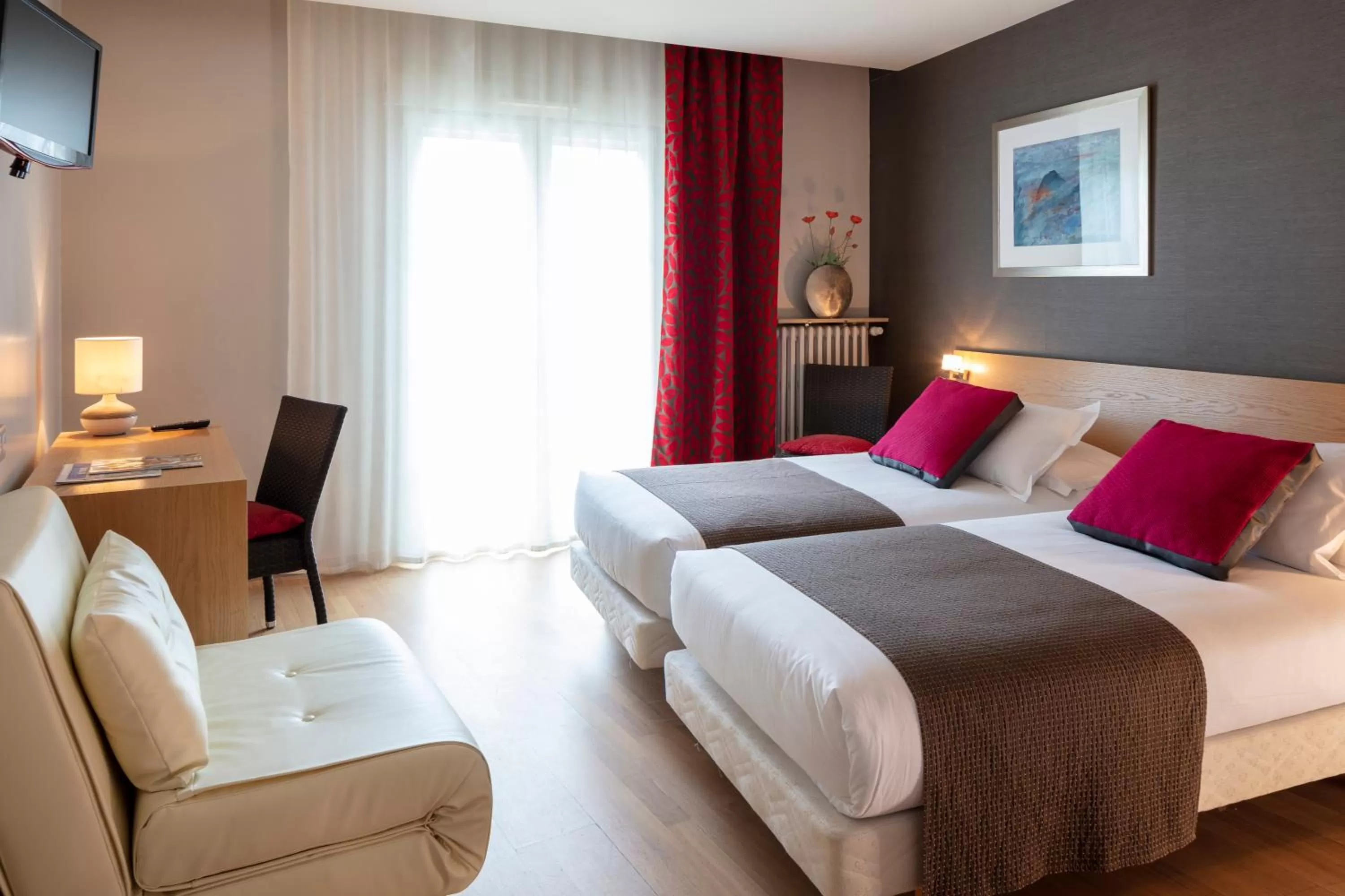 Bedroom, Bed in Hotel La Chaumière