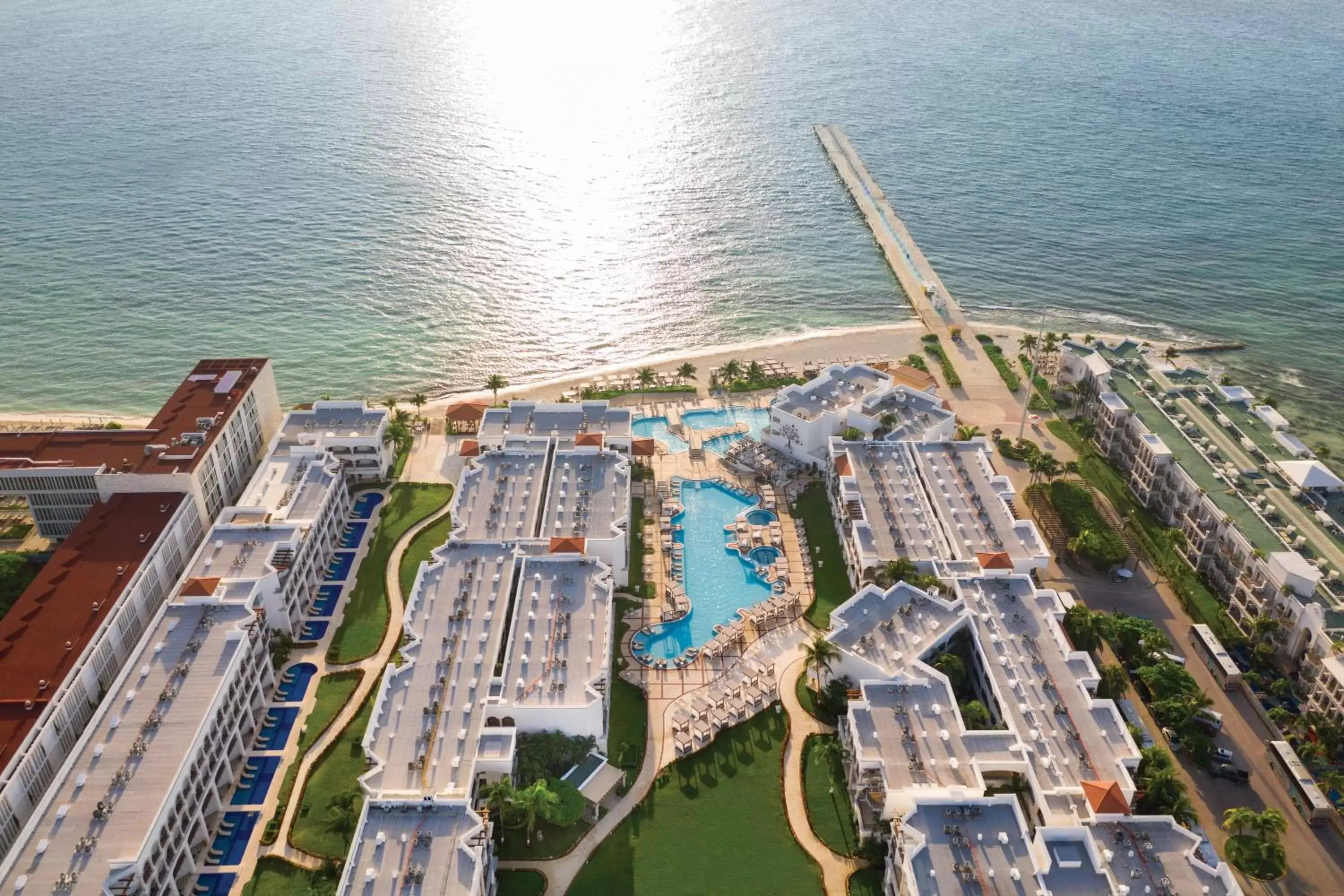 Bird's eye view, Bird's-eye View in Hilton Playa del Carmen, an All-Inclusive Adult Only Resort