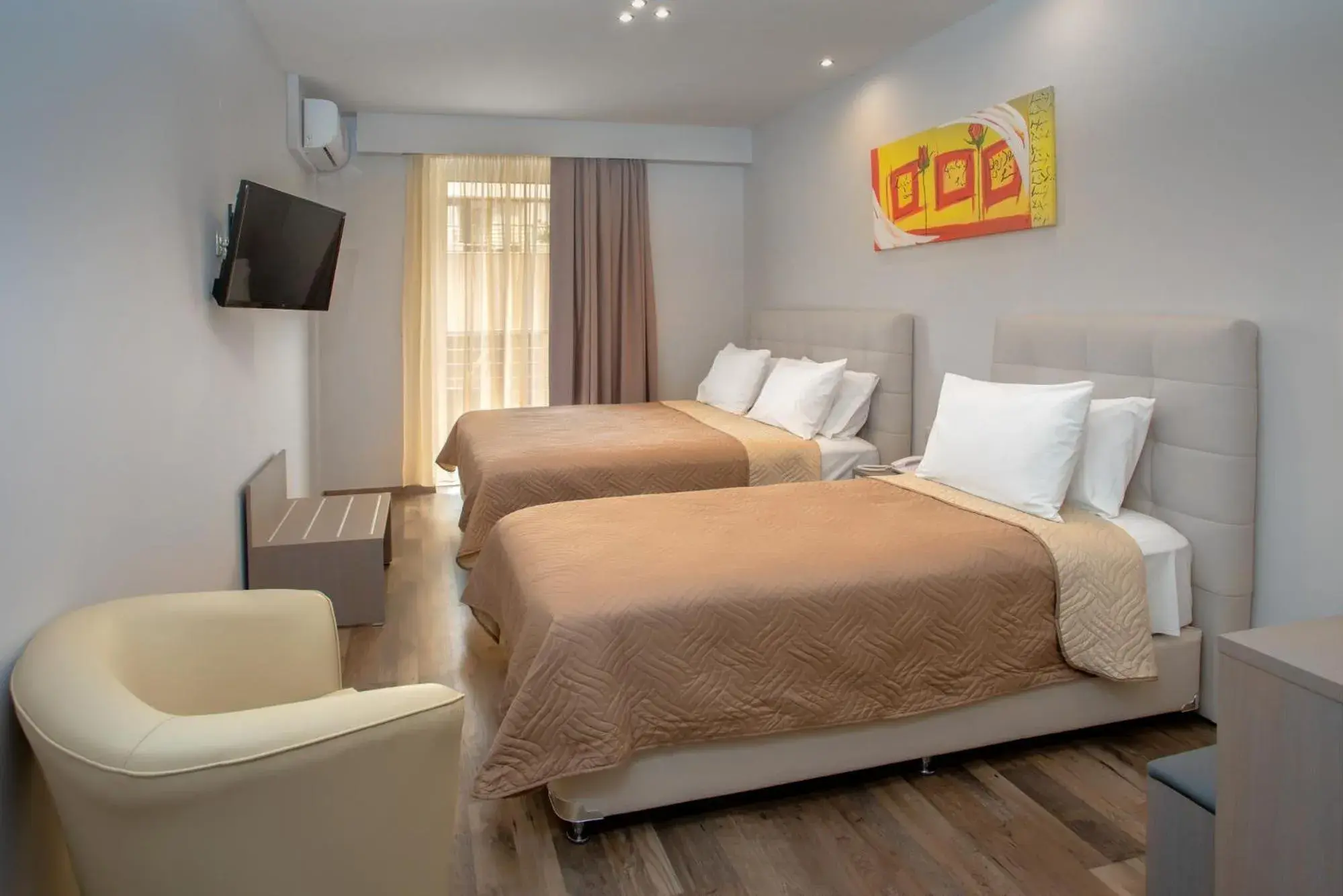 Bed in Irini Hotel