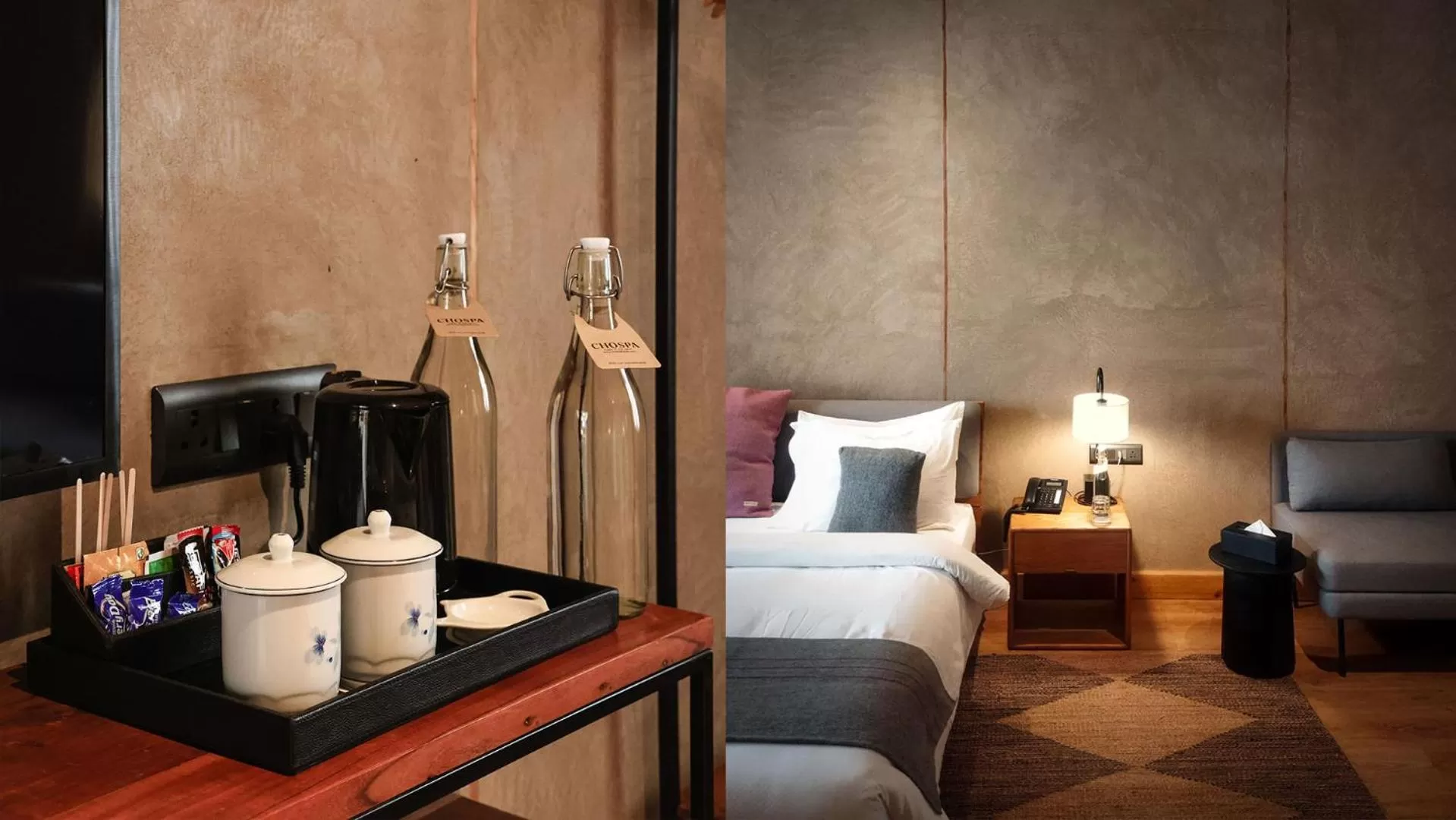 Bedroom, Bed in Chospa Hotel, Leh