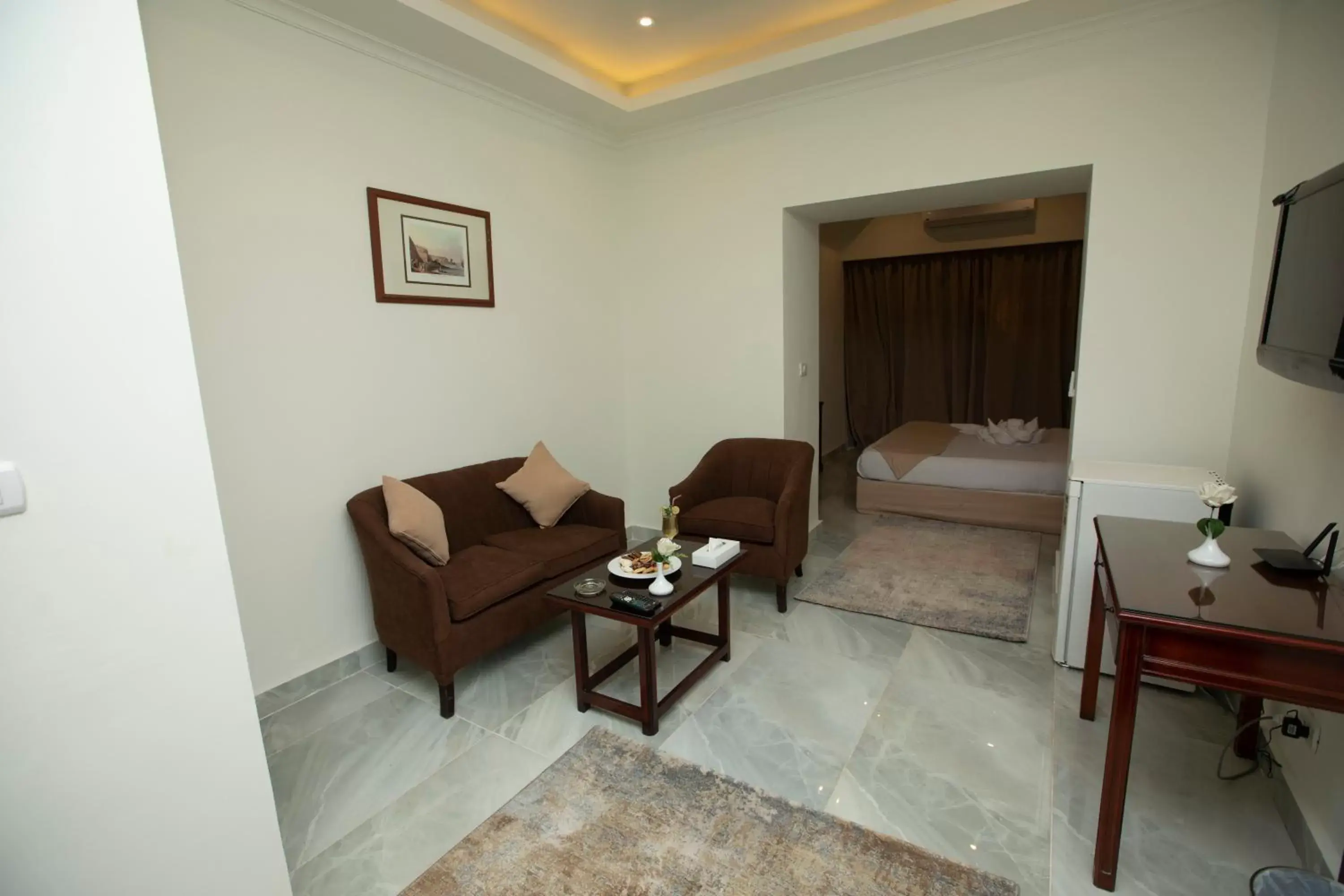 Bed, Seating Area in AIFU Hotel El Montazah Alexandria