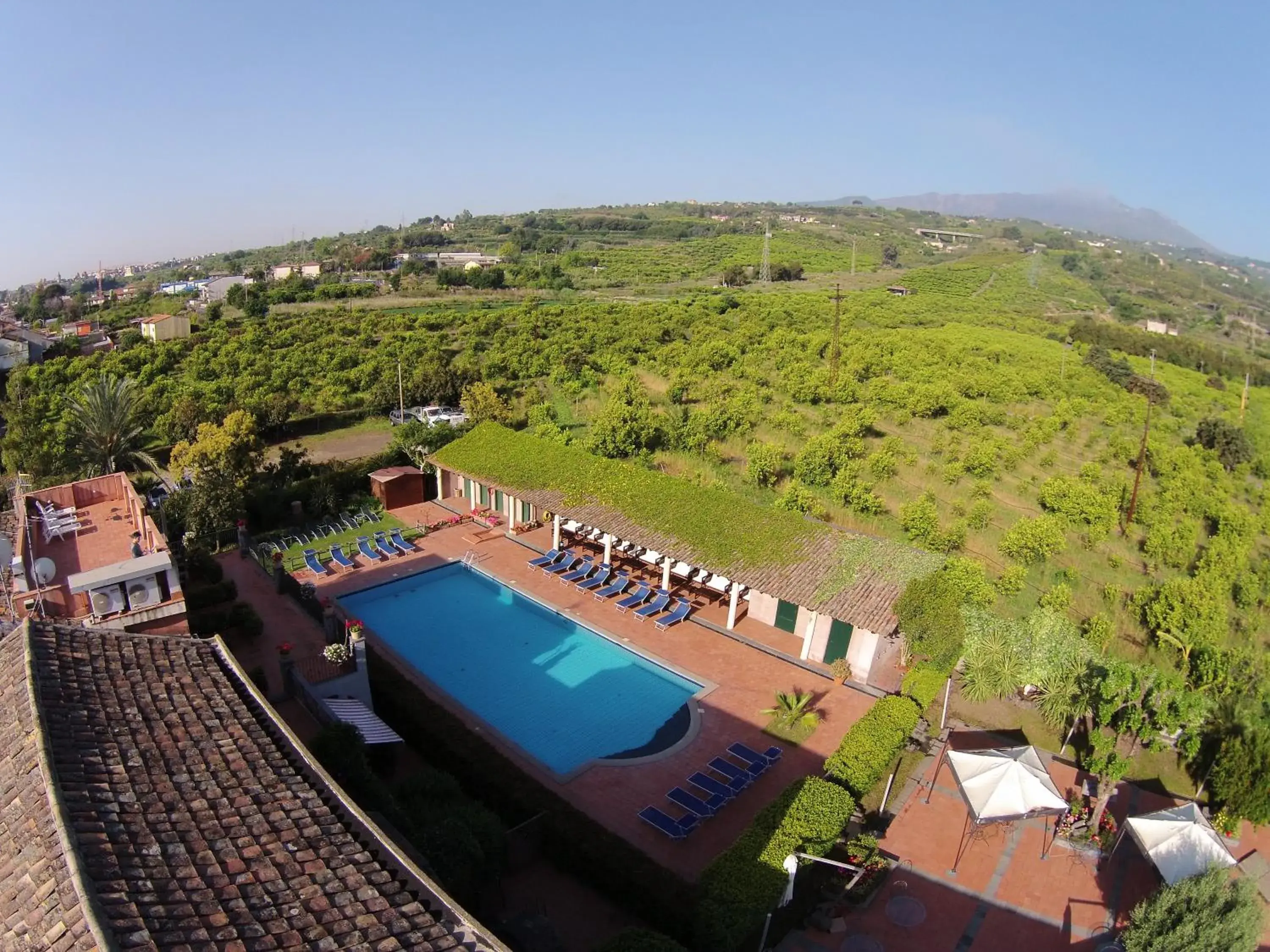 Day, Bird's-eye View in Etna Hotel