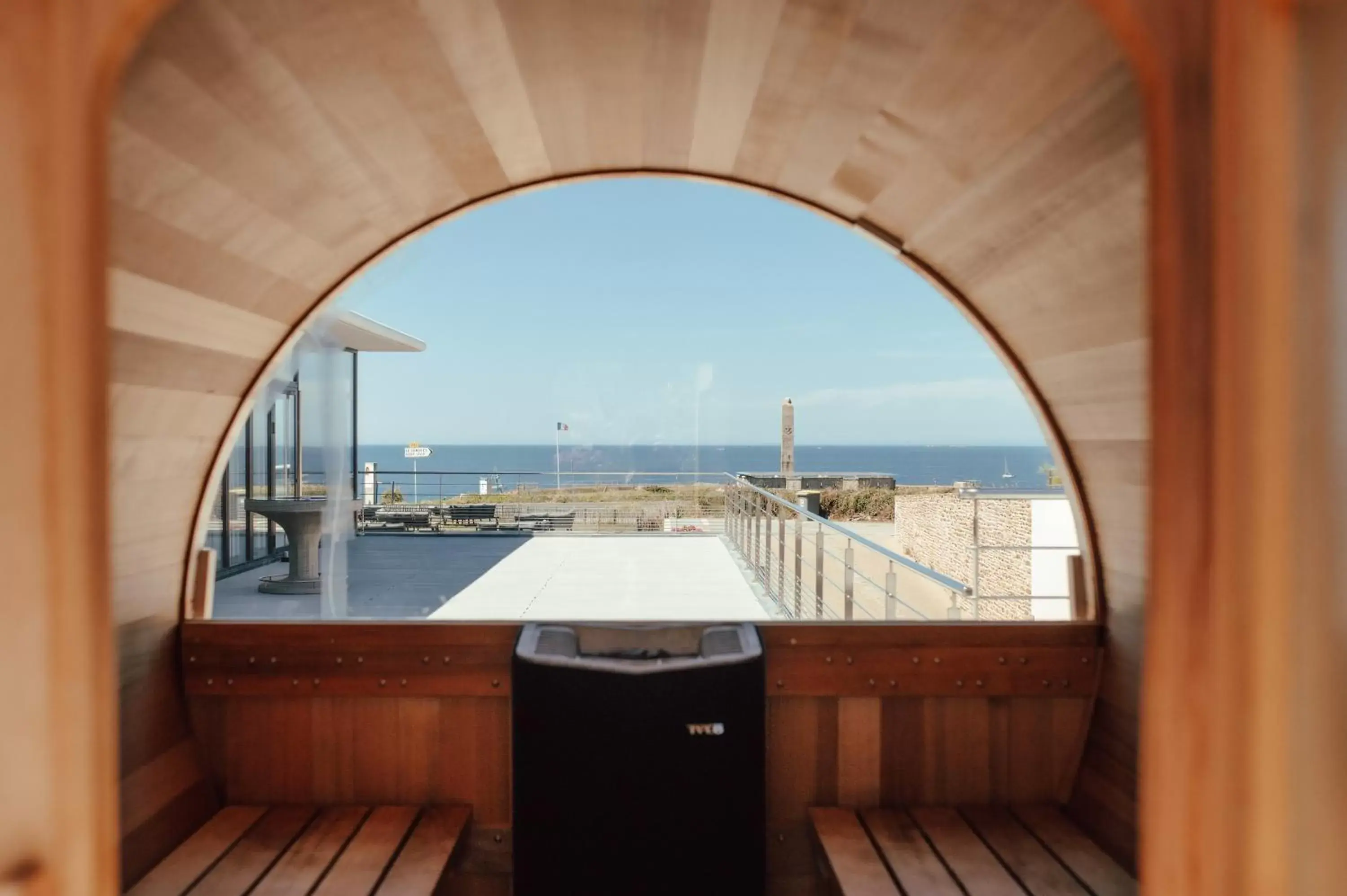 Sauna in Hostellerie de la Pointe Saint-Mathieu - SPA & Restaurant