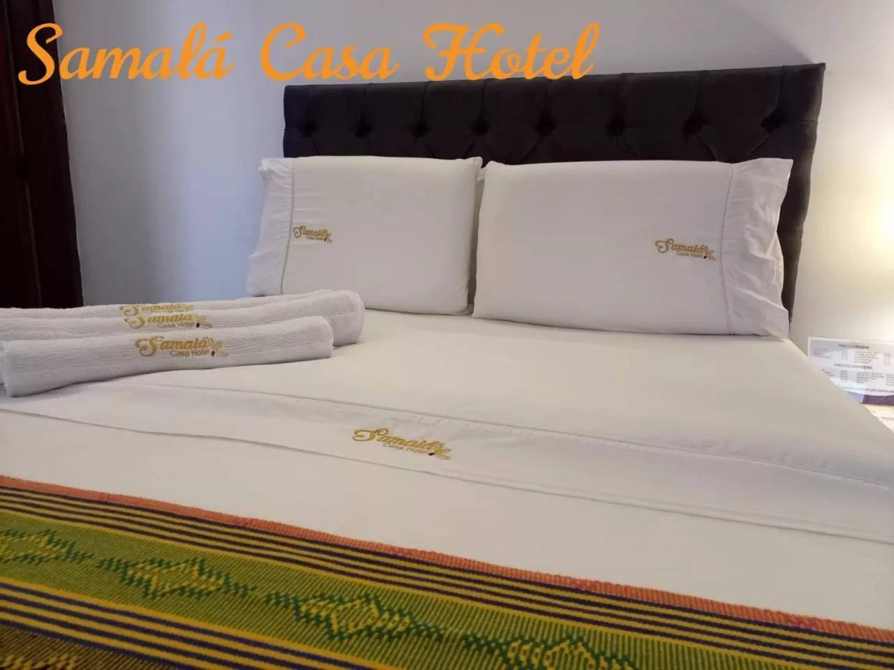 Bed in Samalá Casa Hotel