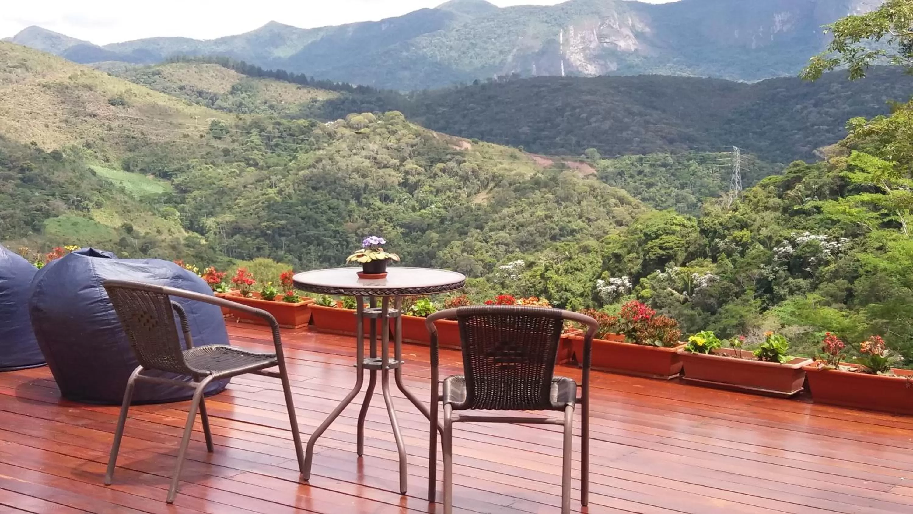 Garden view in Pousada R.N.C. Nosso Paraíso