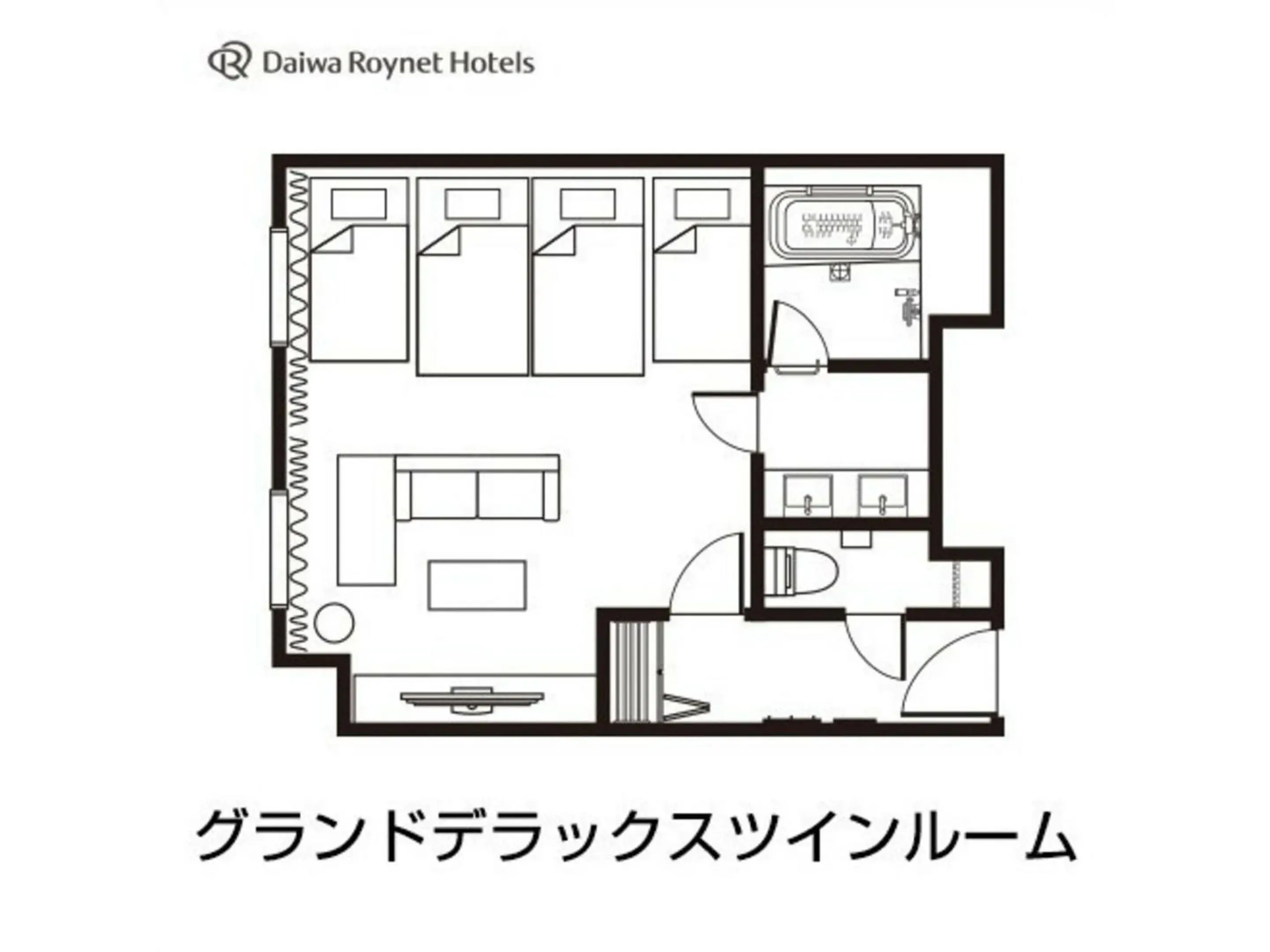 Floor Plan in Daiwa Roynet Hotel Aomori