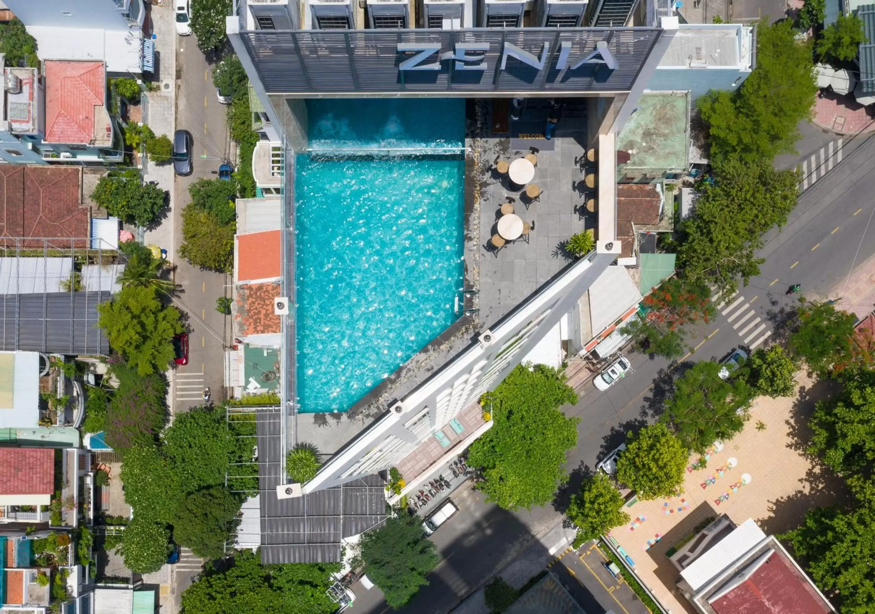 Swimming pool, Bird's-eye View in Zenia Boutique Hotel Nha Trang