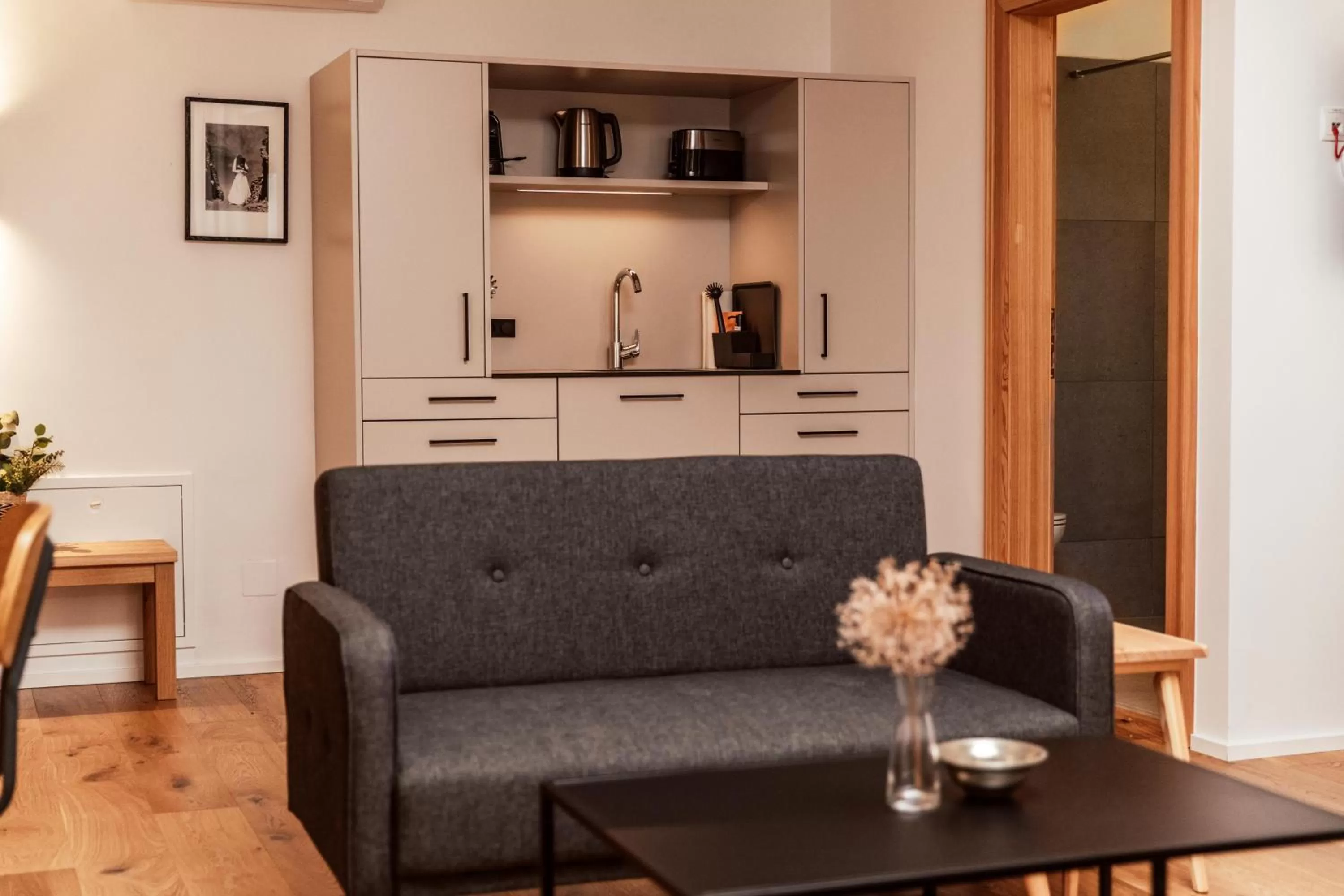 Kitchen or kitchenette in the salt townhouse