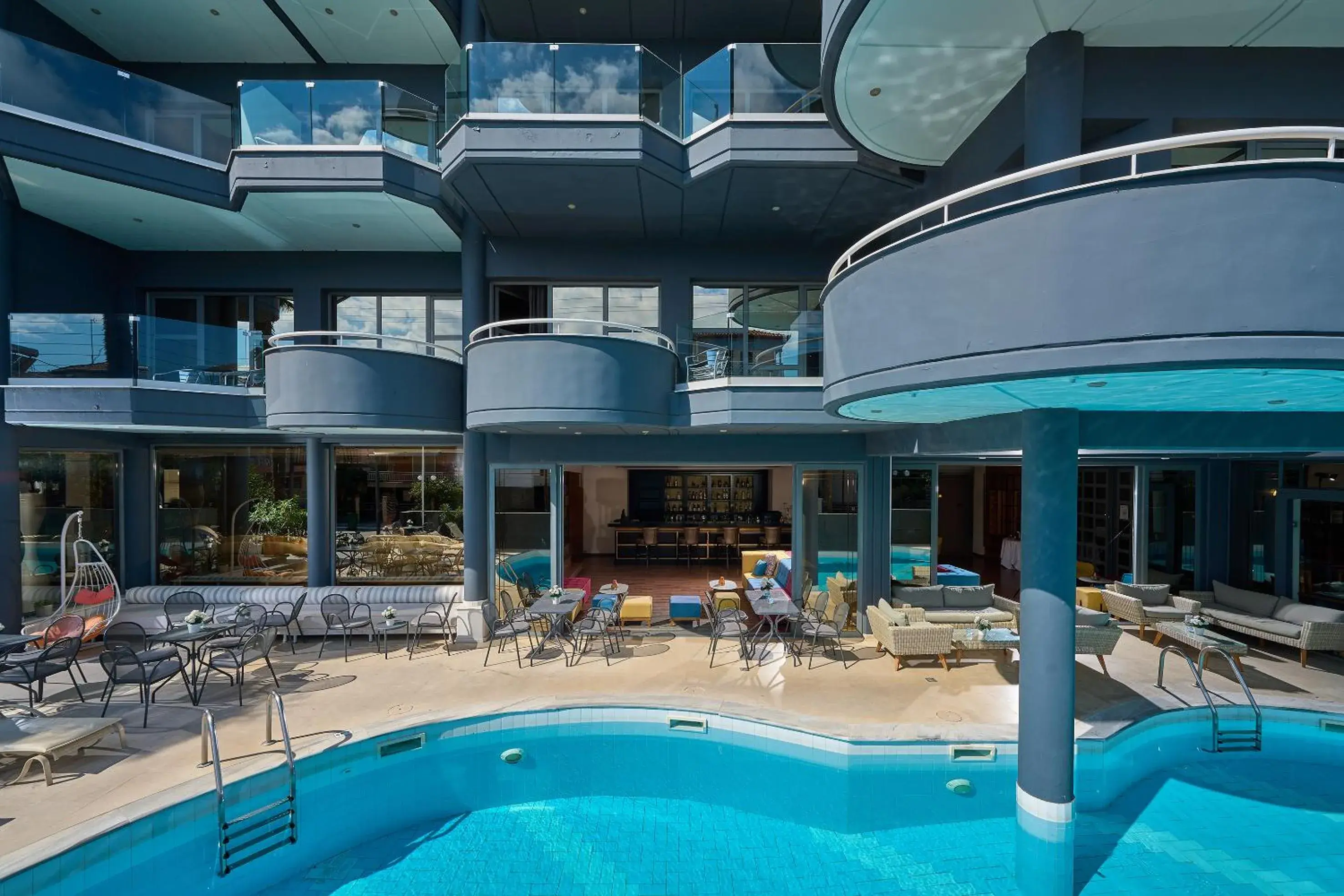 Property building, Swimming Pool in Mediterranean Resort
