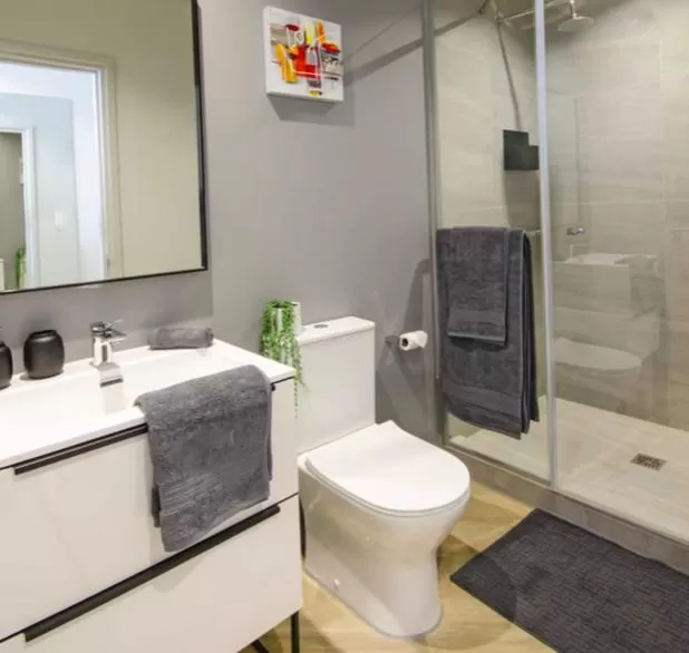 Bathroom in Executive City Micro Living in Long Street at One Thibault