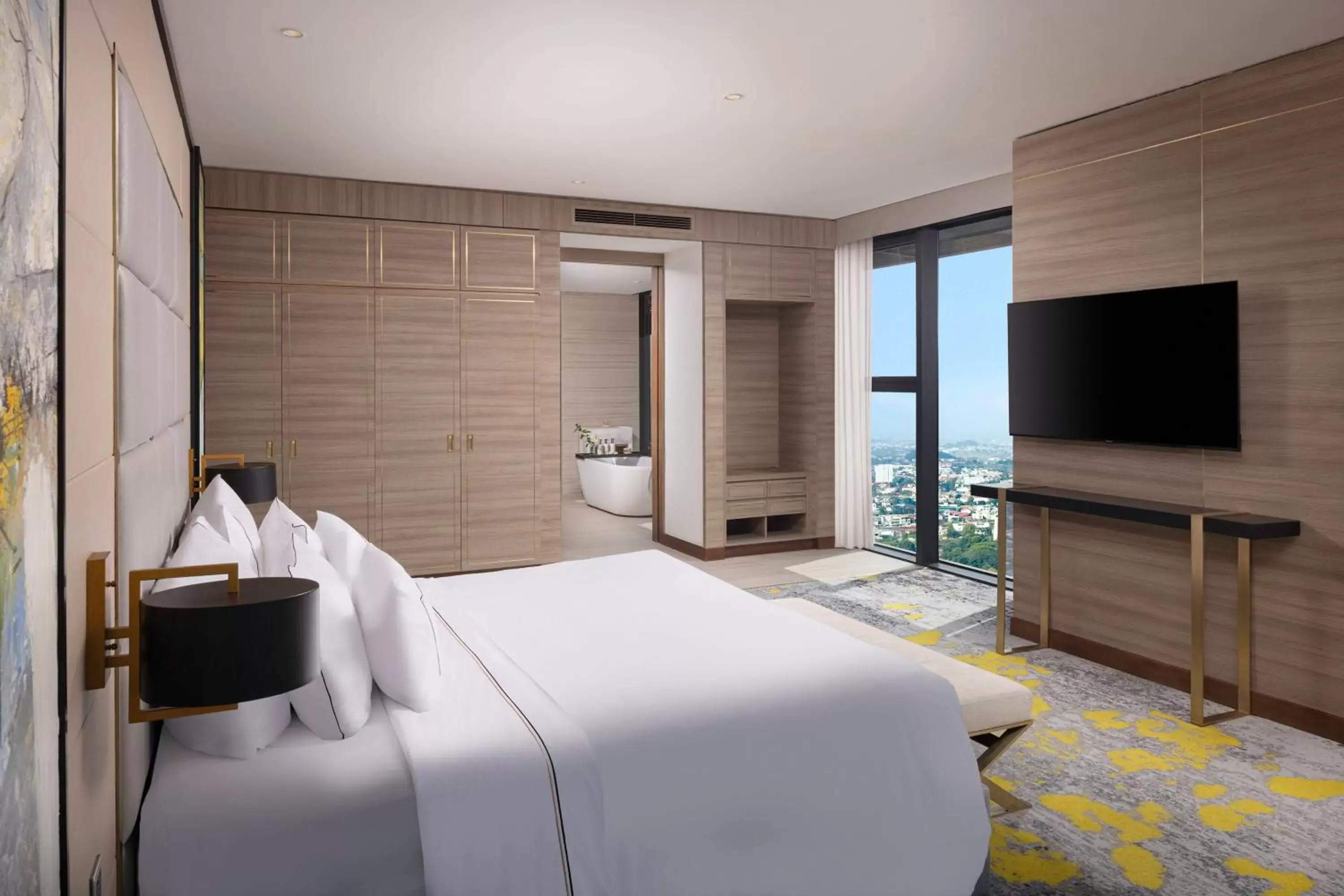 Bed, TV/Entertainment Center in Melia Vinpearl Thanh Hoa