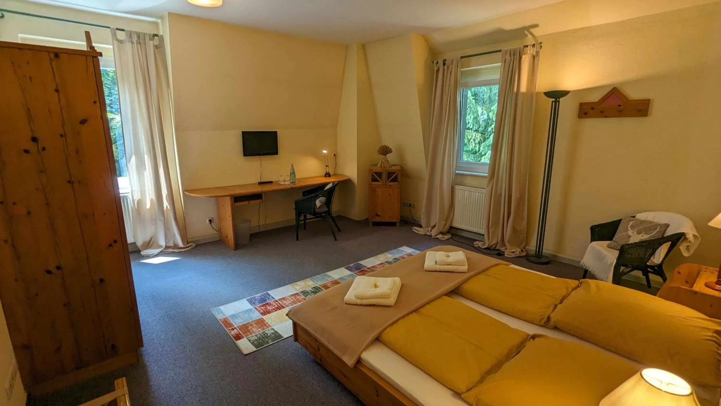 Photo of the whole room, Bed in Naturhotel Forsthaus