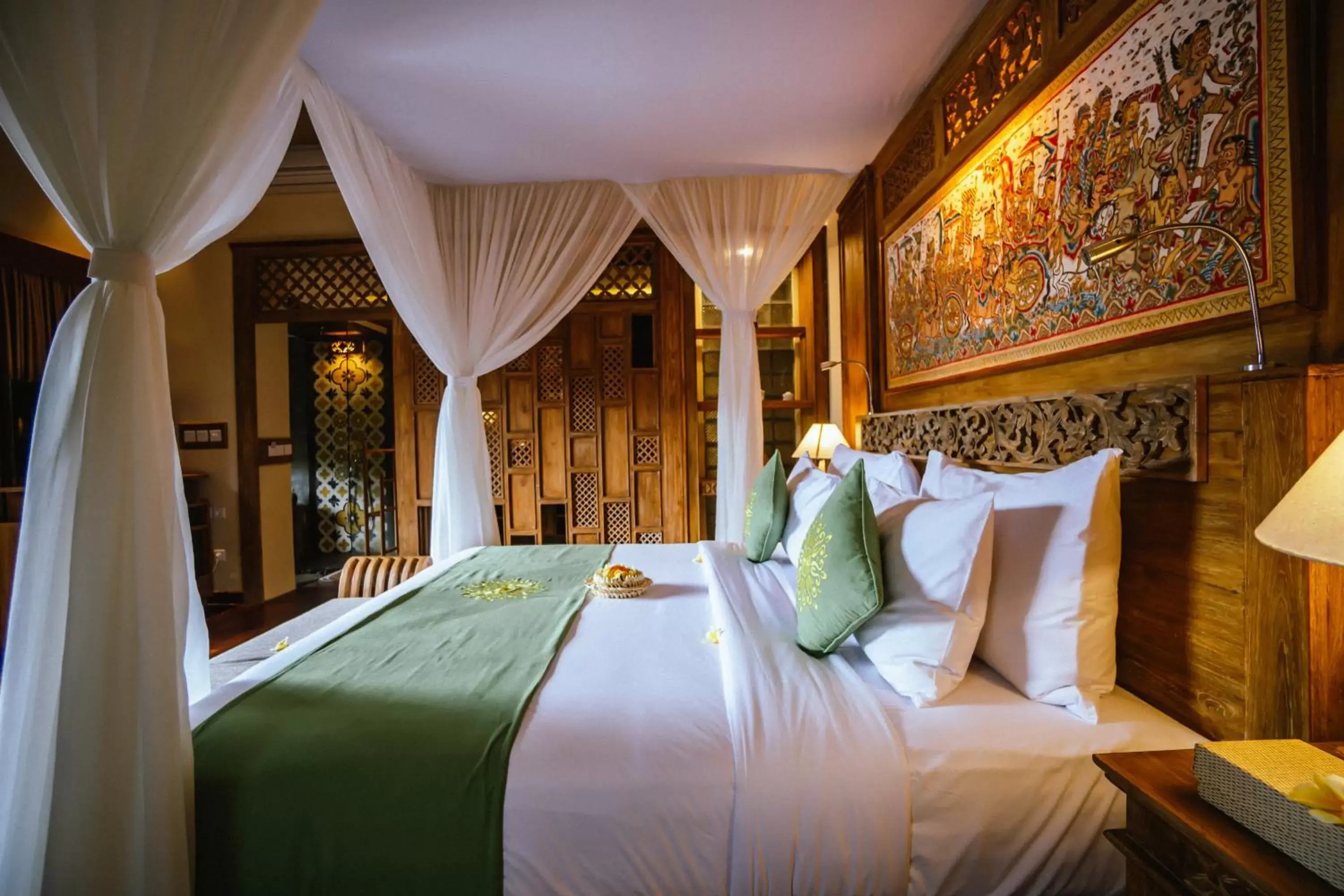 Bed in The Alena a Pramana Experience