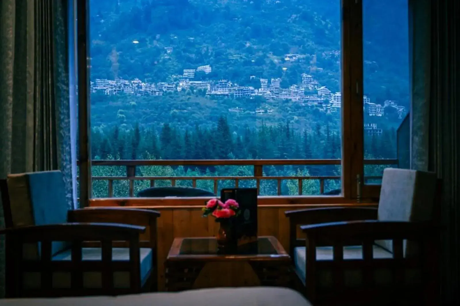 View (from property/room), Mountain View in OLD MANALI RETREAT