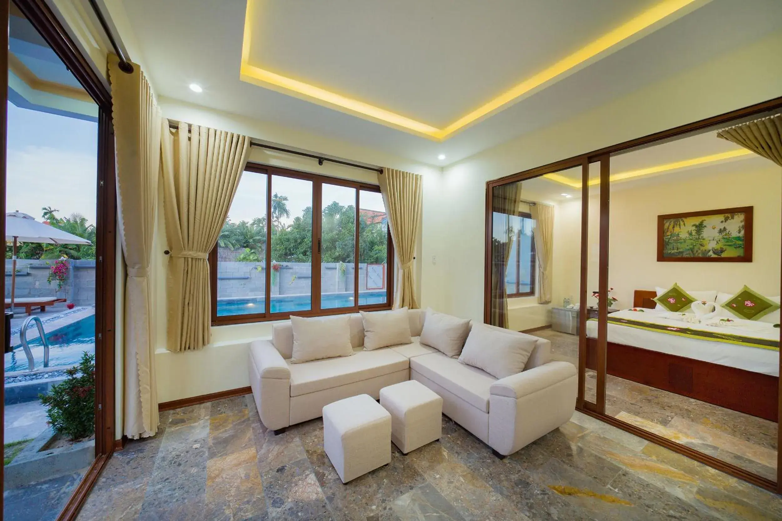 Living room, Seating Area in Herbal Tea Homestay