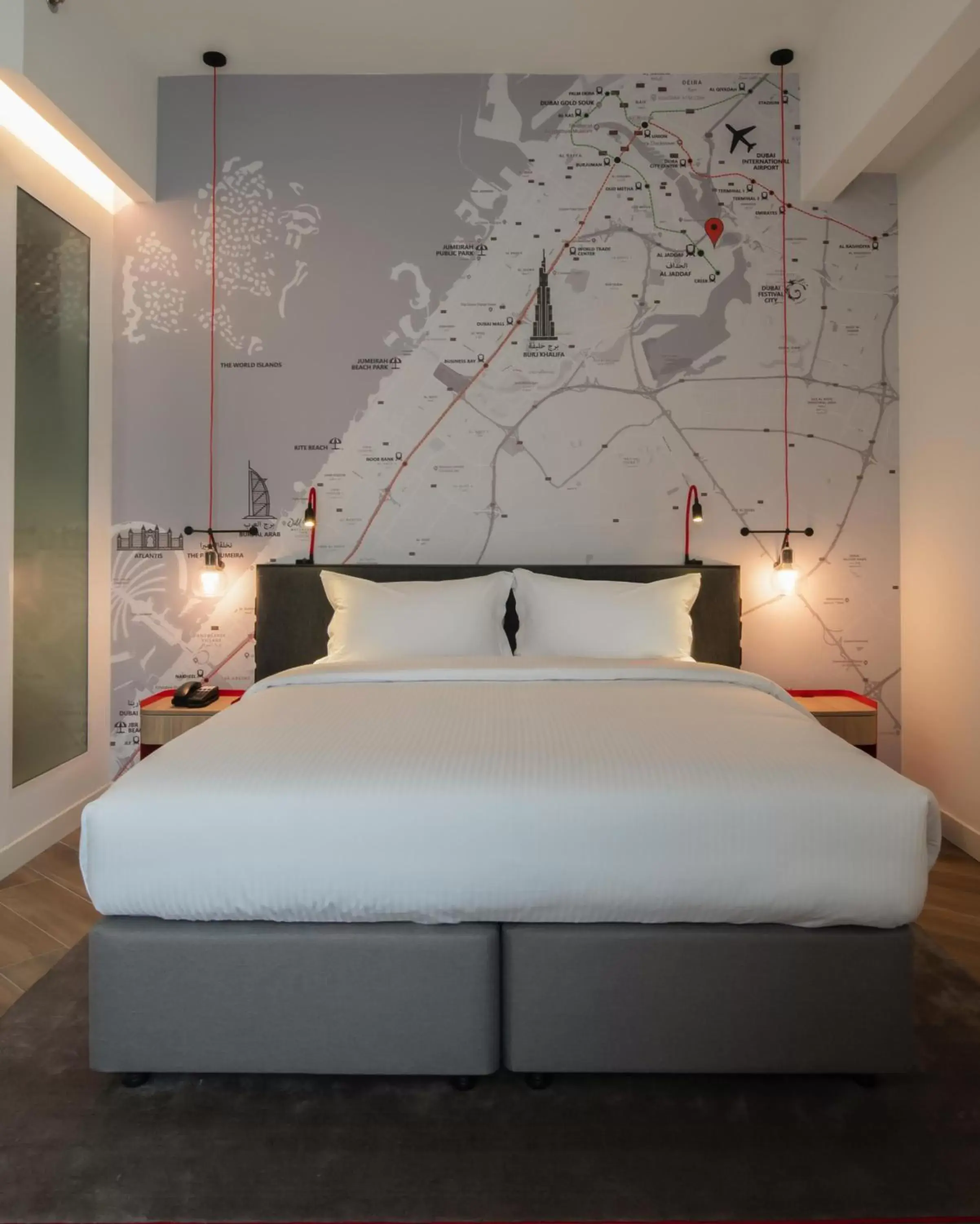 Bed in IntercityHotel Dubai Jaddaf Waterfront