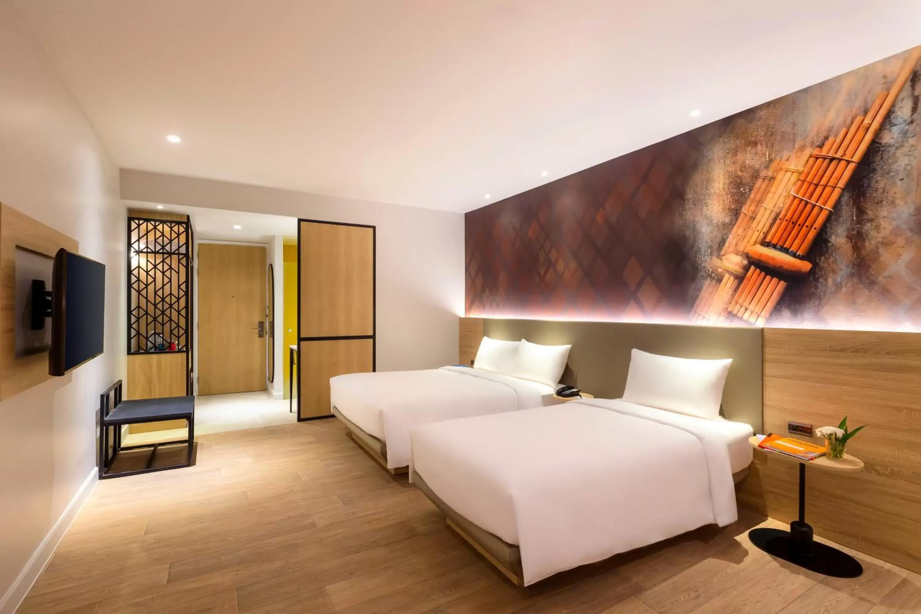 Bedroom, Bed in ibis Styles Bangkok Ratchada