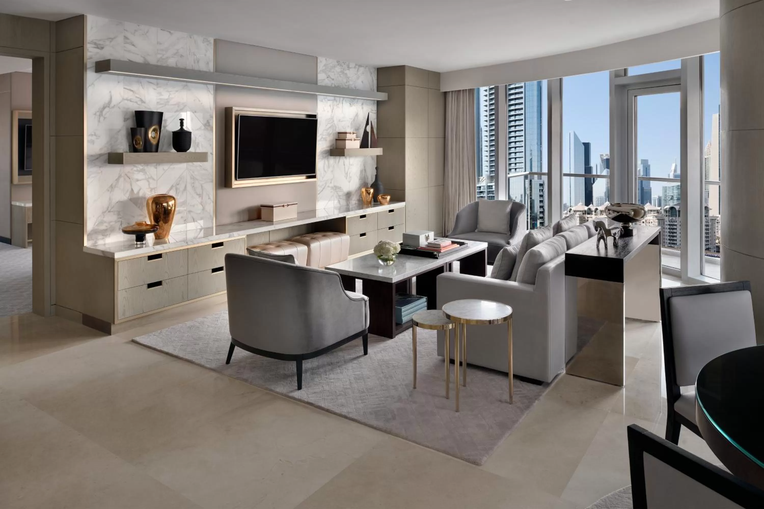 Living room in Kempinski Central Avenue Dubai