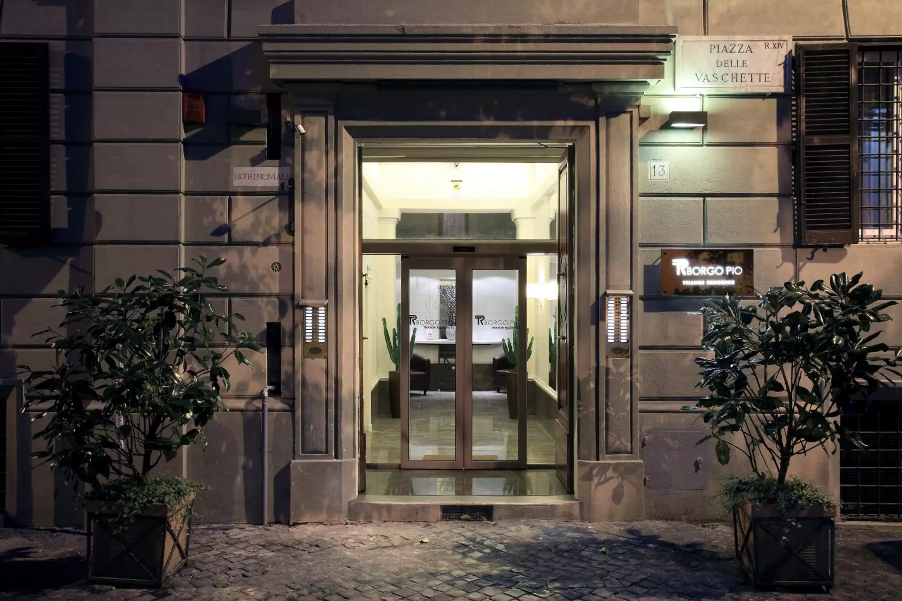 Facade/Entrance in Trianon Borgo Pio Aparthotel