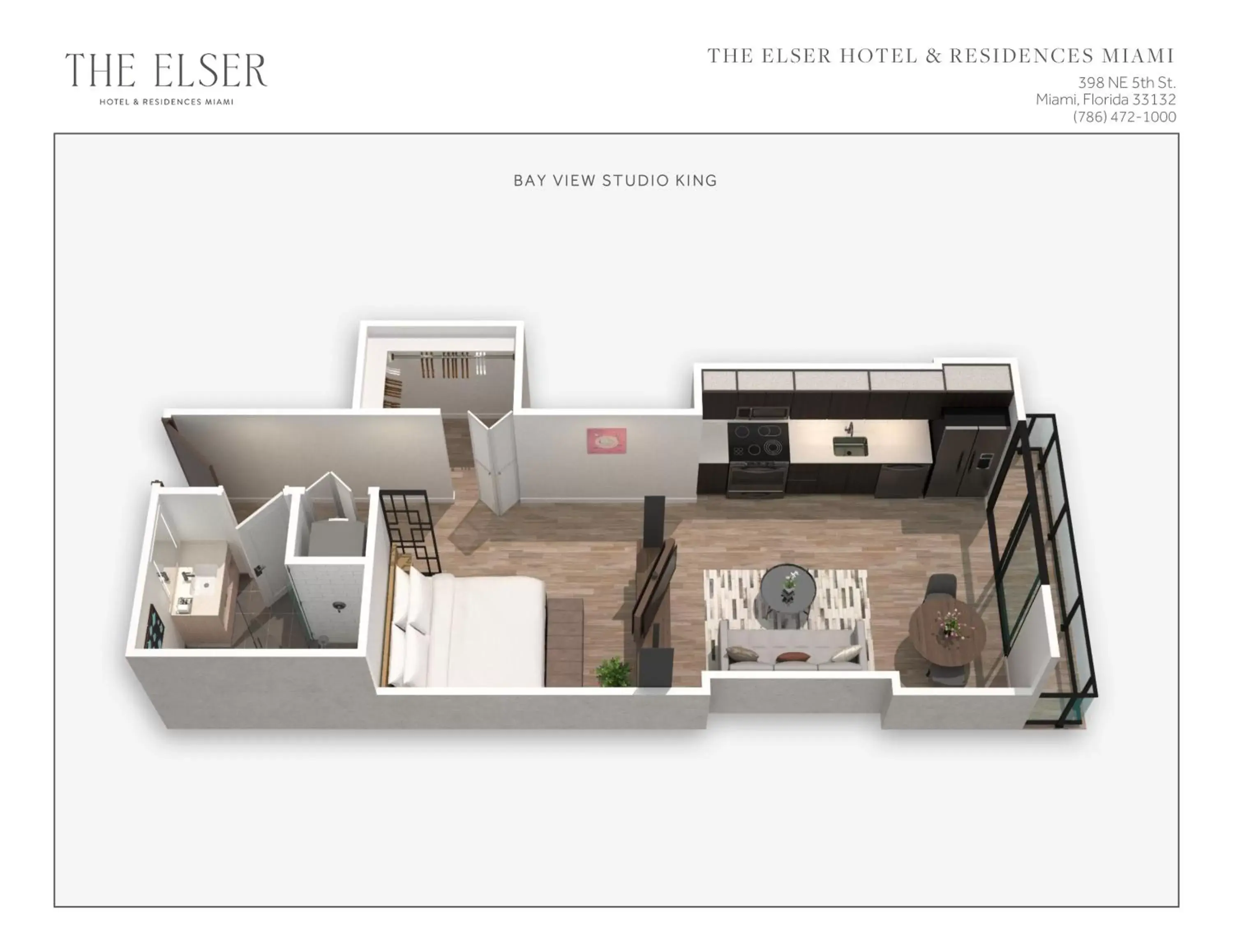 Floor Plan in The Elser Hotel Miami