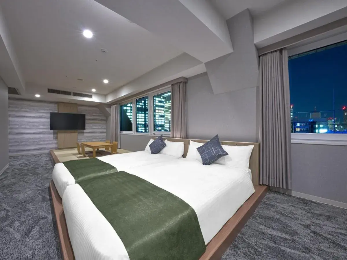 Bed in Hotel Villa Fontaine Tokyo-Otemachi
