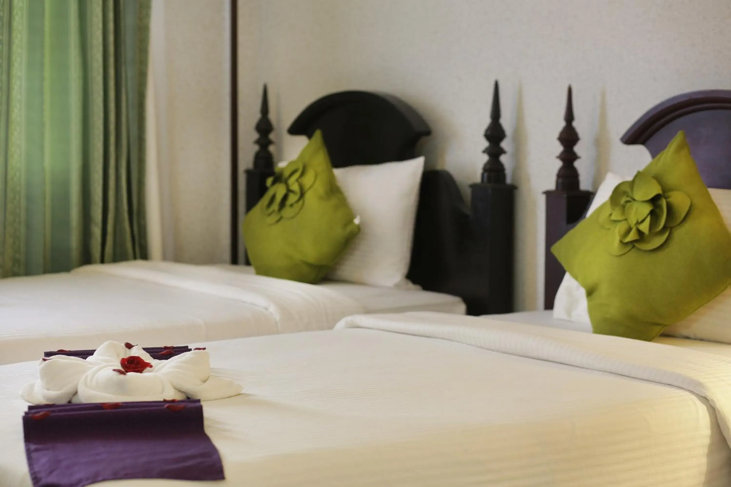 Bed in Lucky Angkor Hotel & Spa Bed in Lucky Angkor Hotel & Spa