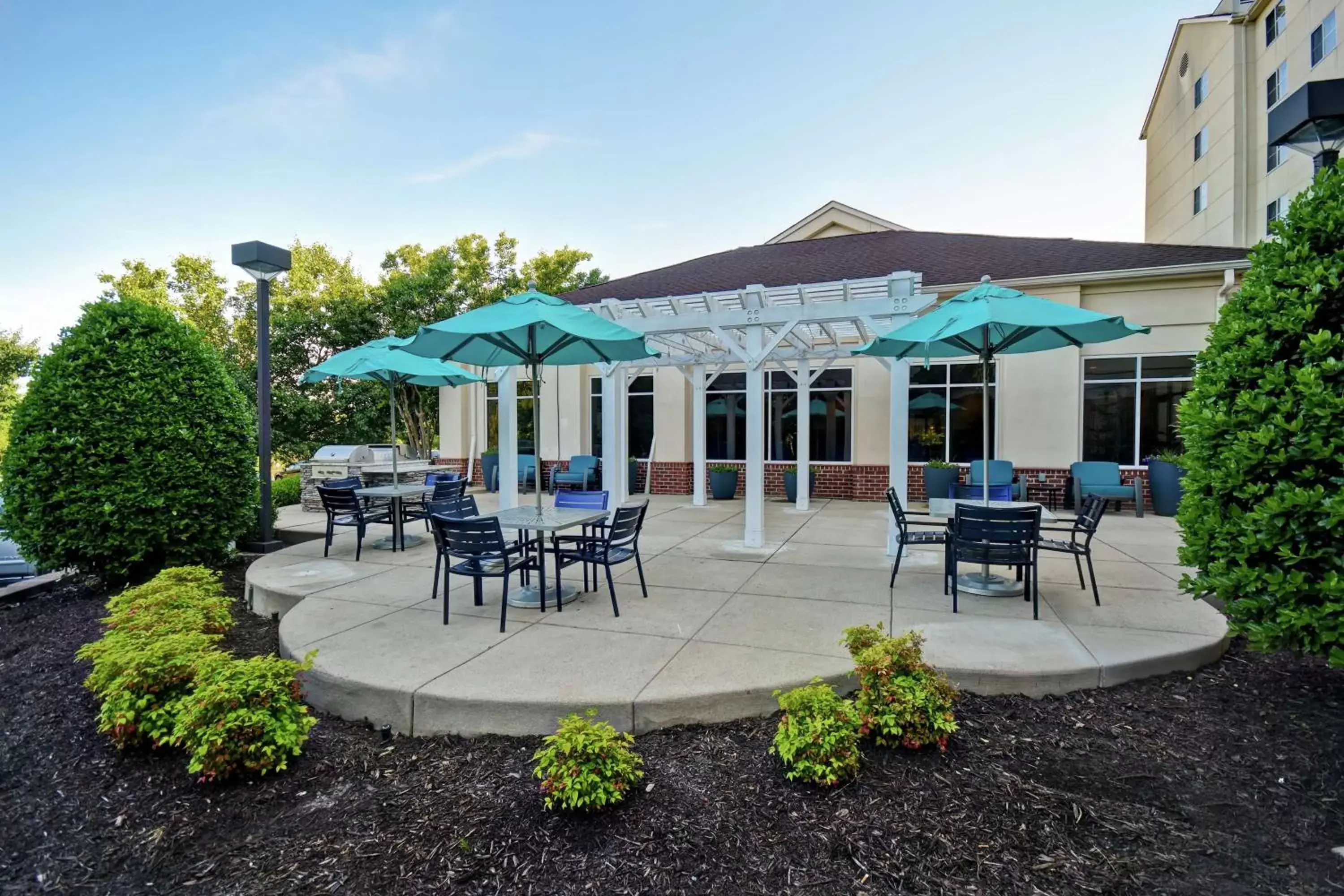 Patio in Homewood Suites by Hilton Chester