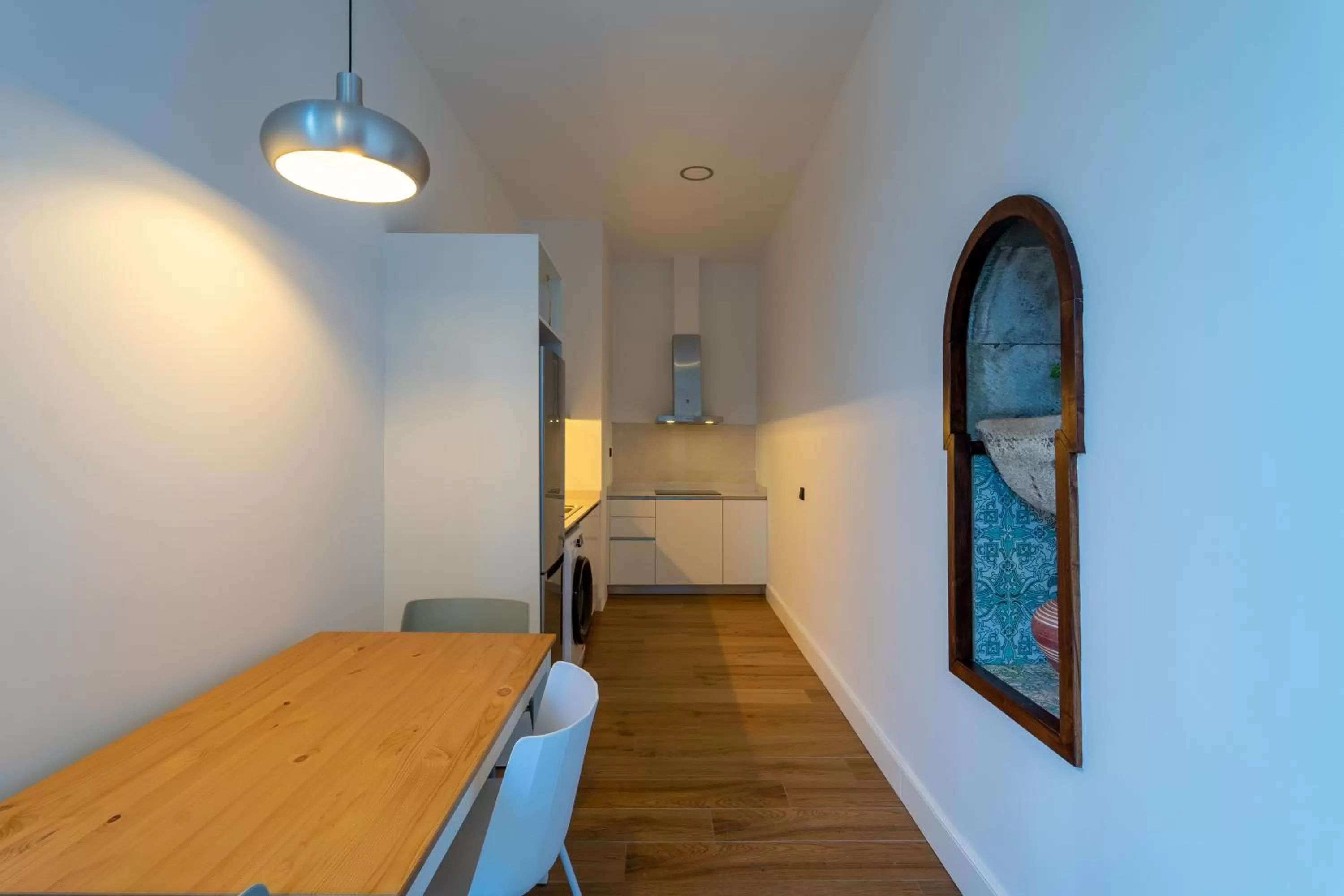 Kitchen or kitchenette in Albor Suites