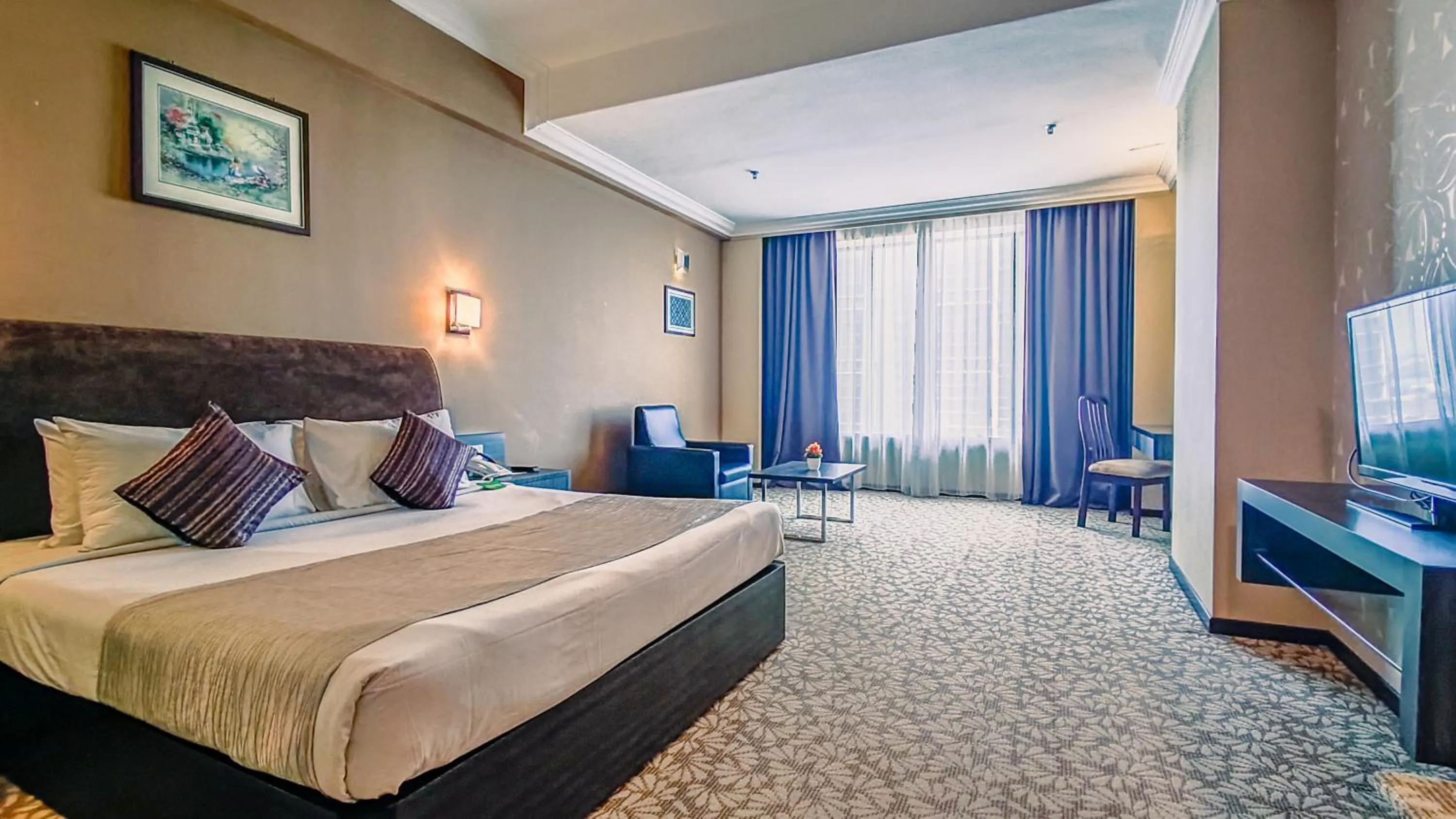 Bed in New York Hotel