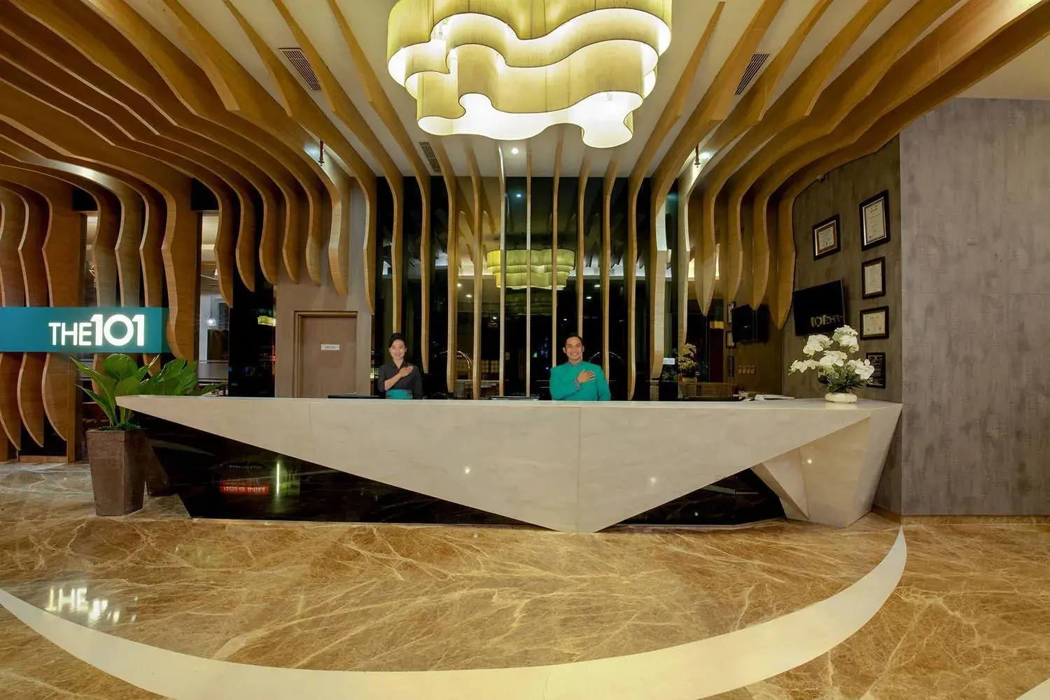 Lobby or reception, Lobby/Reception in THE 1O1 Palembang Rajawali