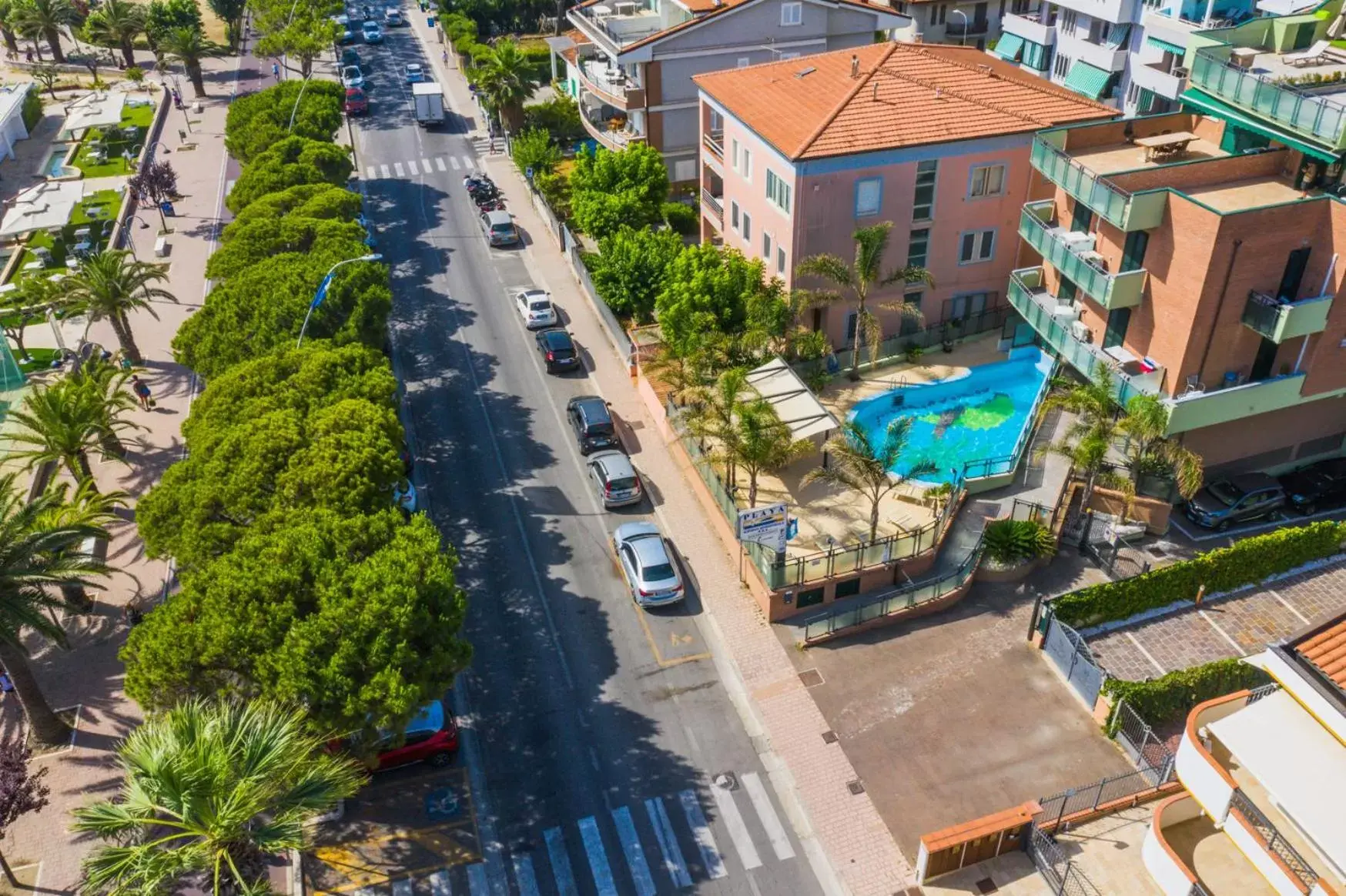 Property building, Bird's-eye View in Residence Playa