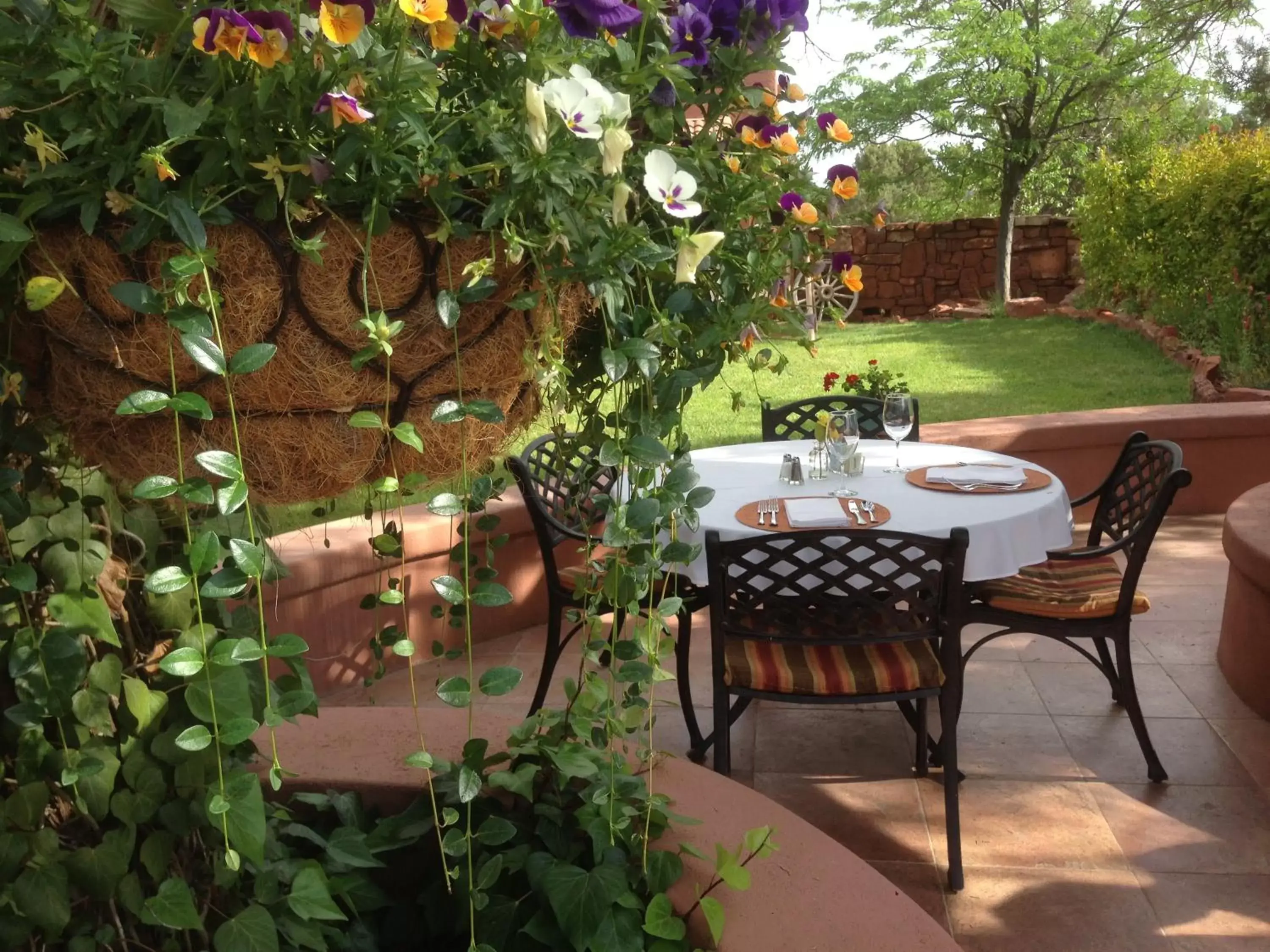 Patio in Casa Sedona Inn