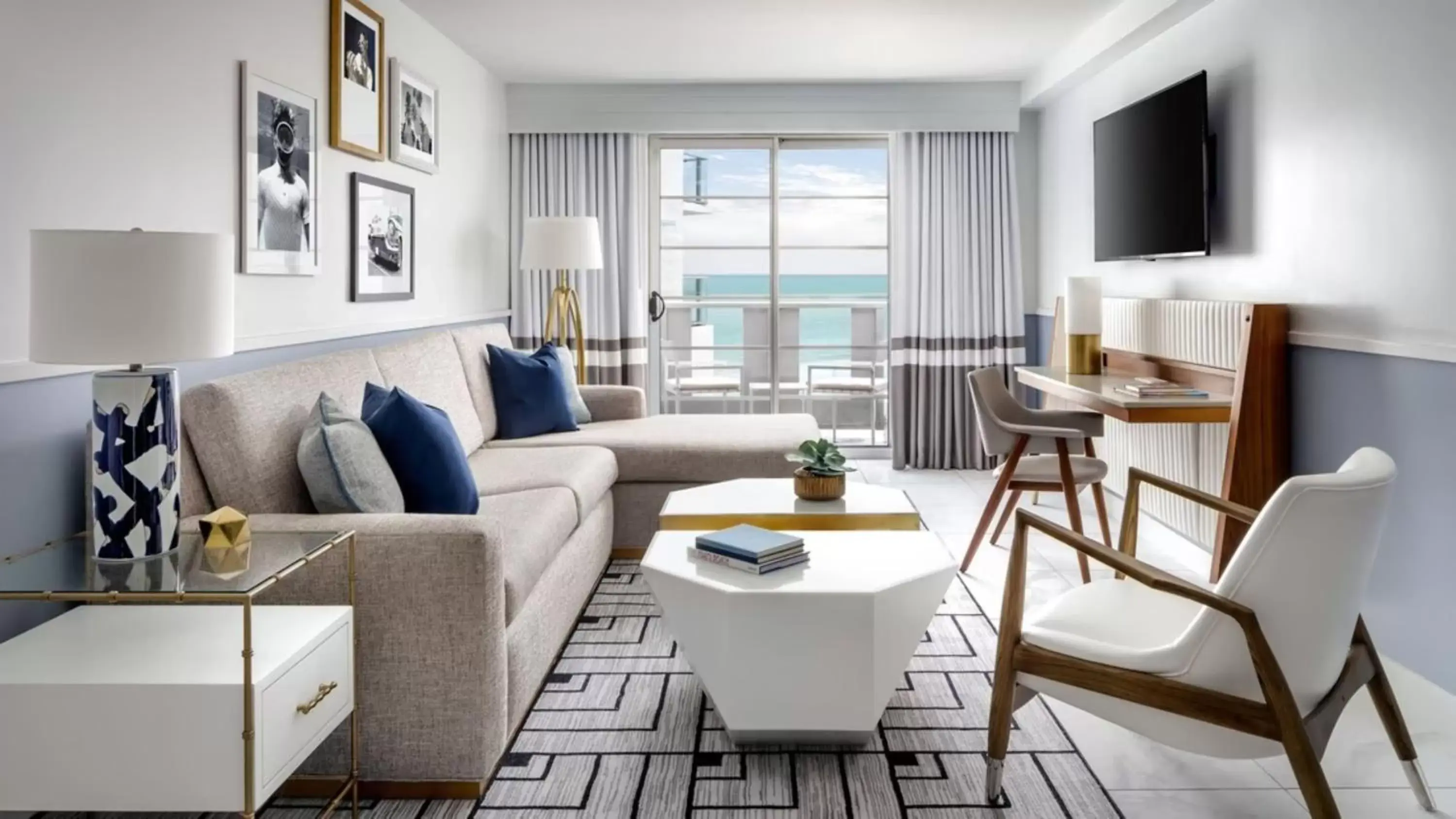 One-Bedroom King Suite - Oceanfront in Cadillac Hotel & Beach Club, Autograph Collection
